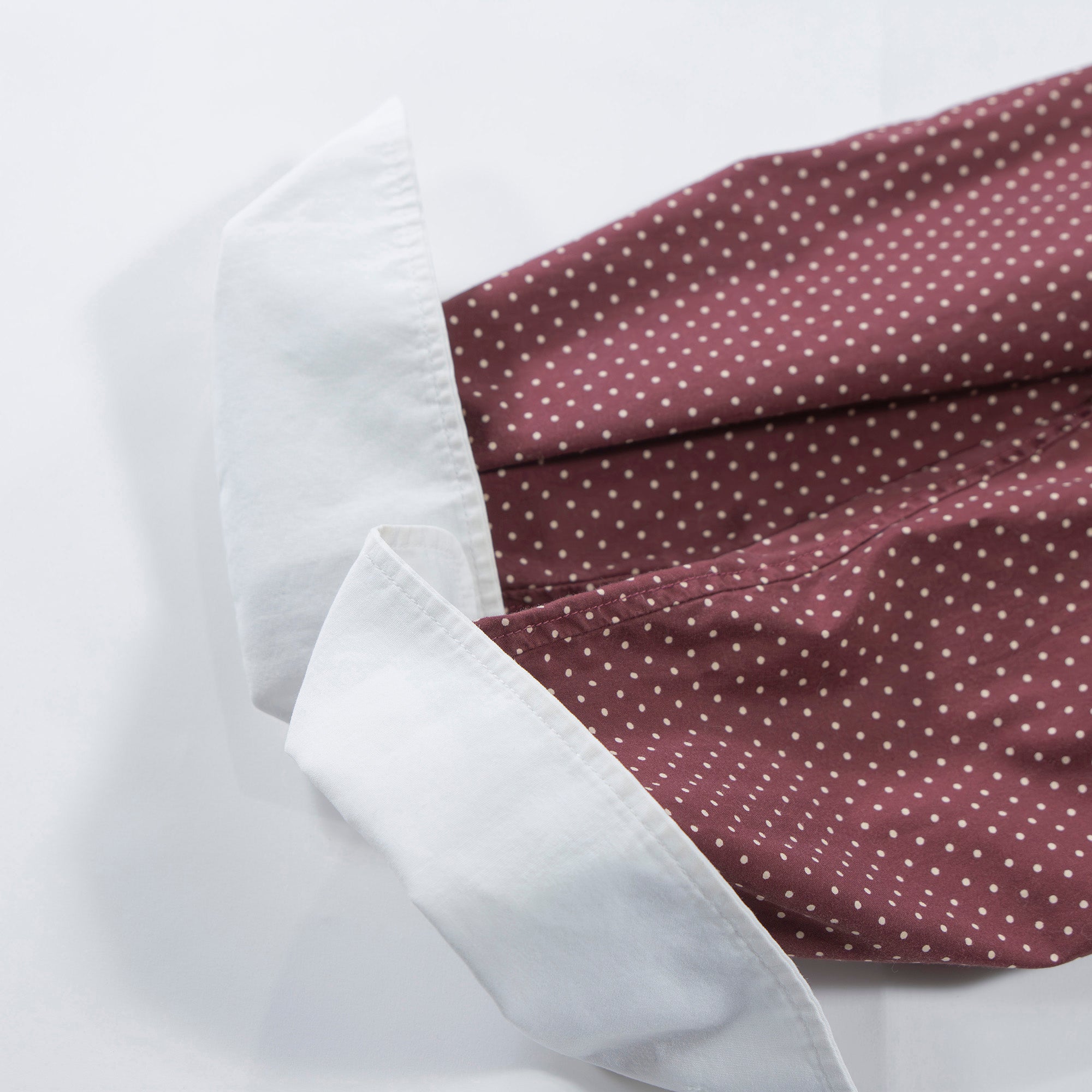 ポールスミス CARNABY Paul Smith カーナビー シャツワンピース 水玉 ドット バーガンディー ロングシャツ クレリックシャツ トップス
