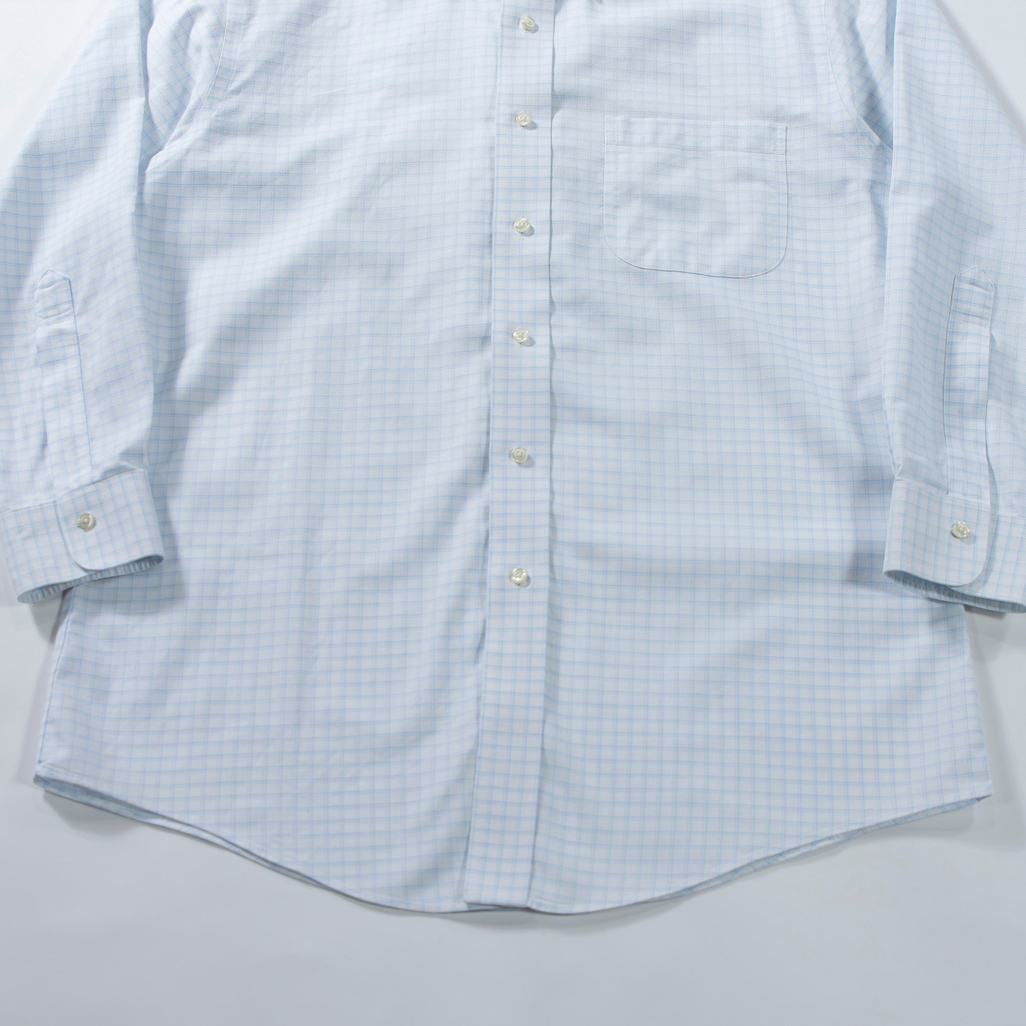 ブルックスブラザーズ Brooks Brothers オックスフォードBDシャツ グラフチェック ホワイト×ライトブルー ボタンダウン トップス アメトラ