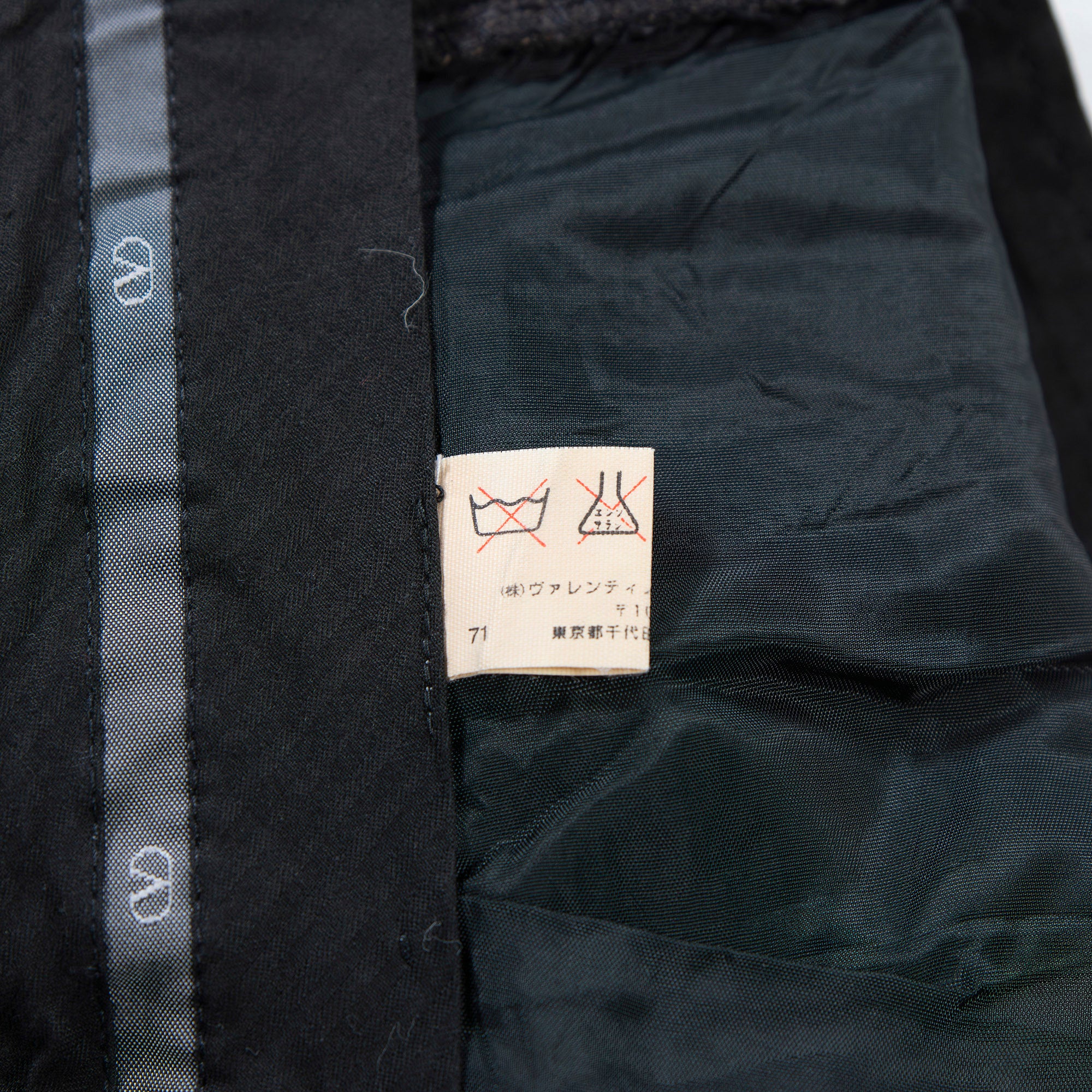 Valentino VALENTINO 2-pleat wool trousers, charcoal grey, center press, slacks, men's fashion, bottoms, pants