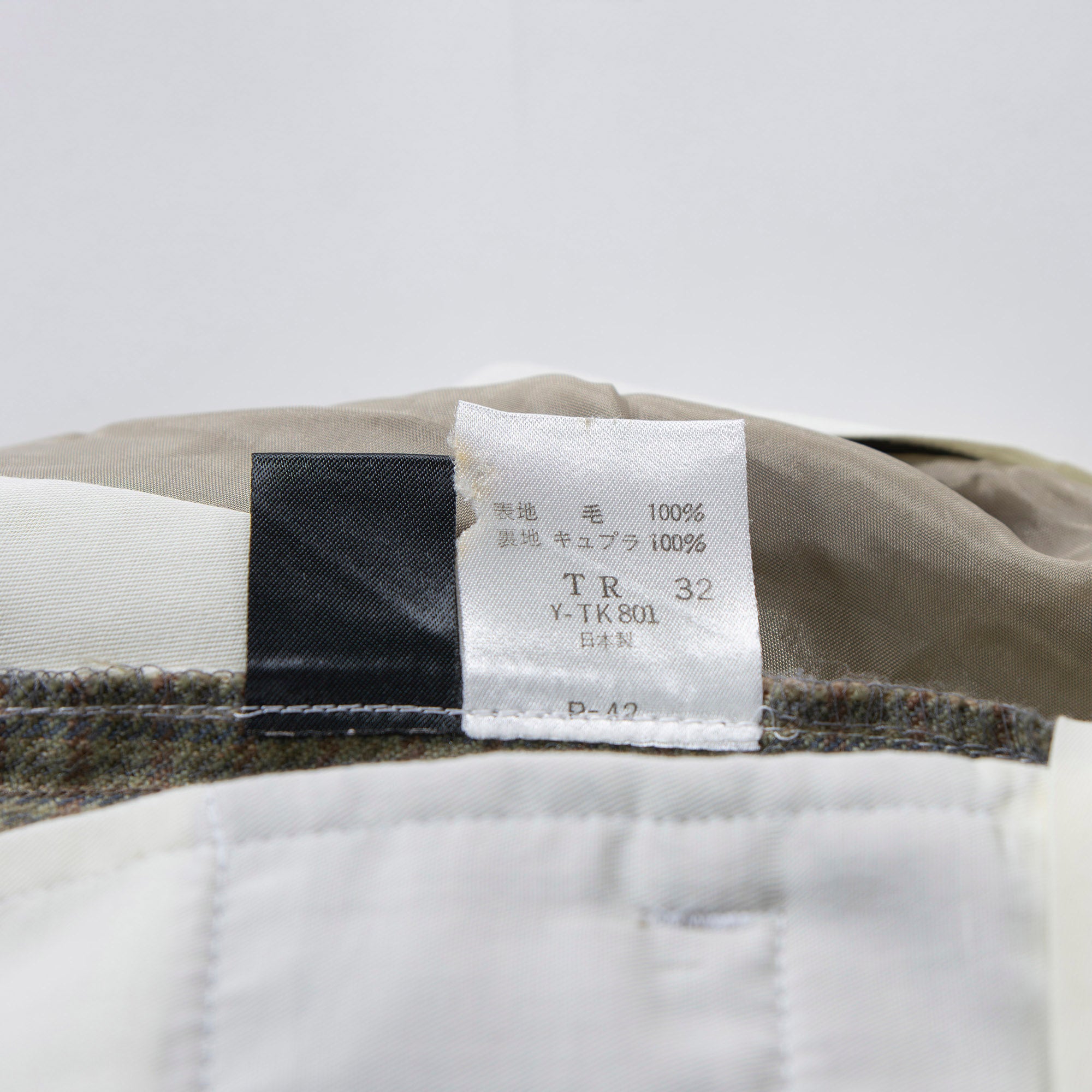 NEWYORKER 2-pleat wool slacks, gun club check, center press, trousers, American traditional, unisex