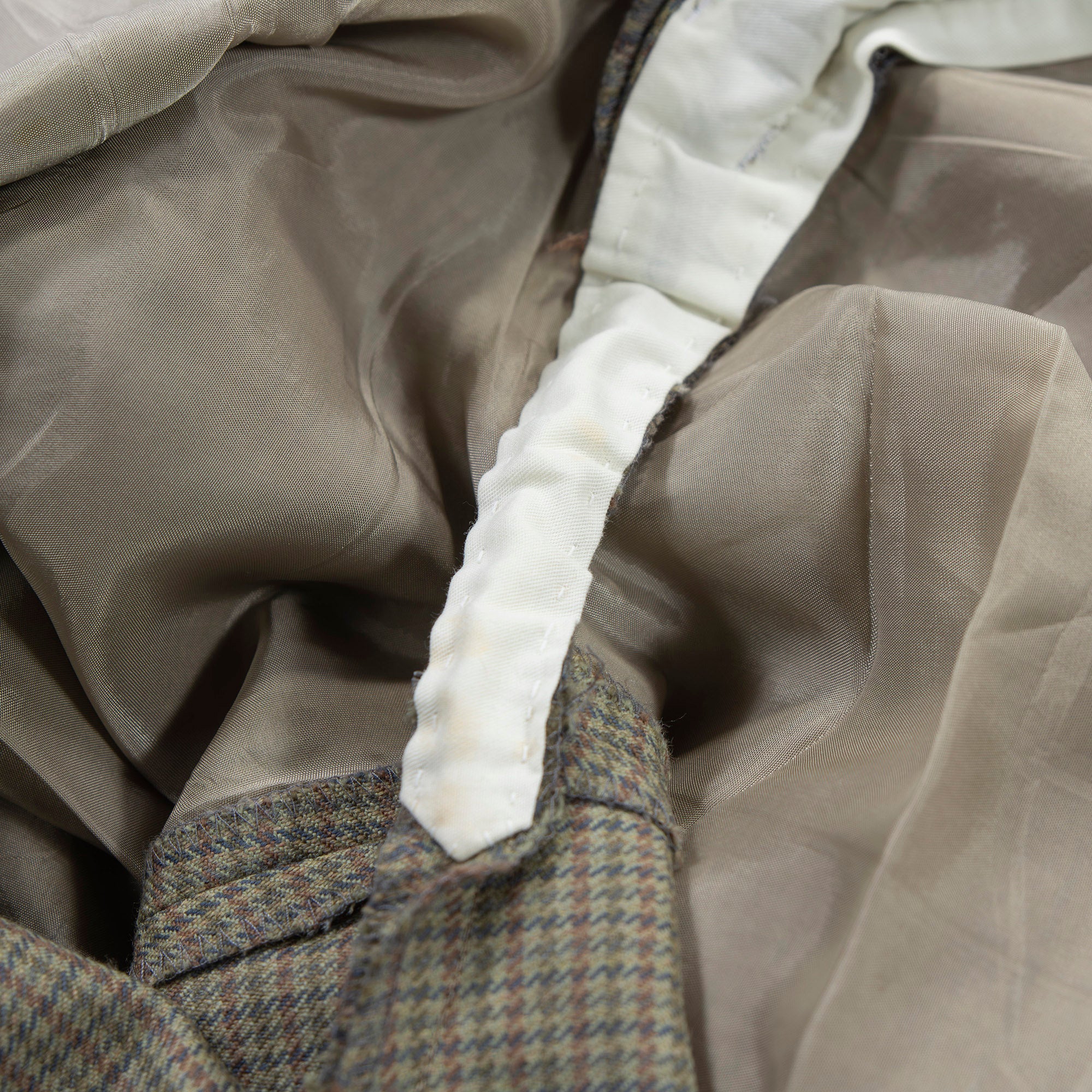 NEWYORKER 2-pleat wool slacks, gun club check, center press, trousers, American traditional, unisex
