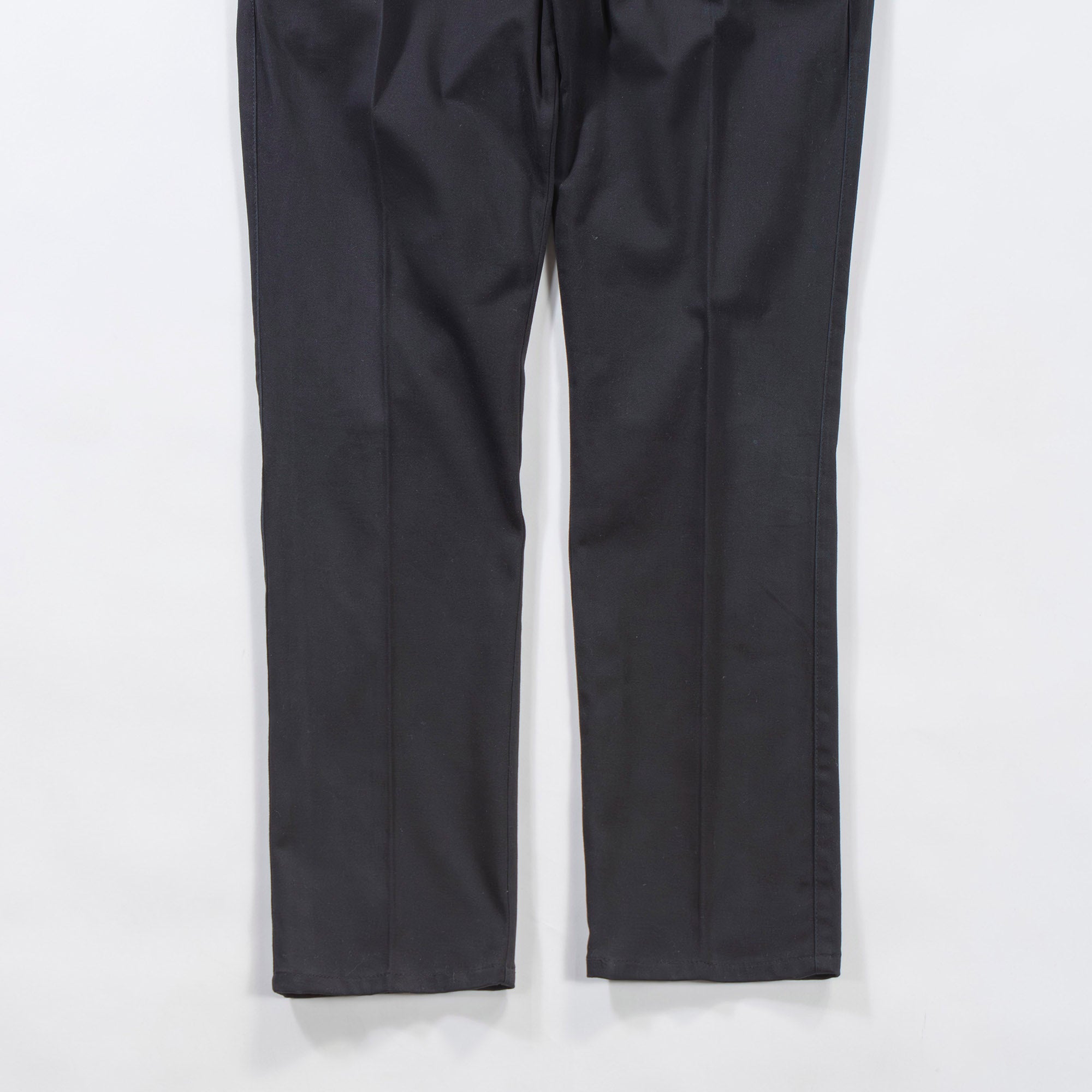Armani EMPORIO ARMANI Chino Pants Center Press No Tuck Black Trousers Bottoms Men's Fashion Bottoms Pants