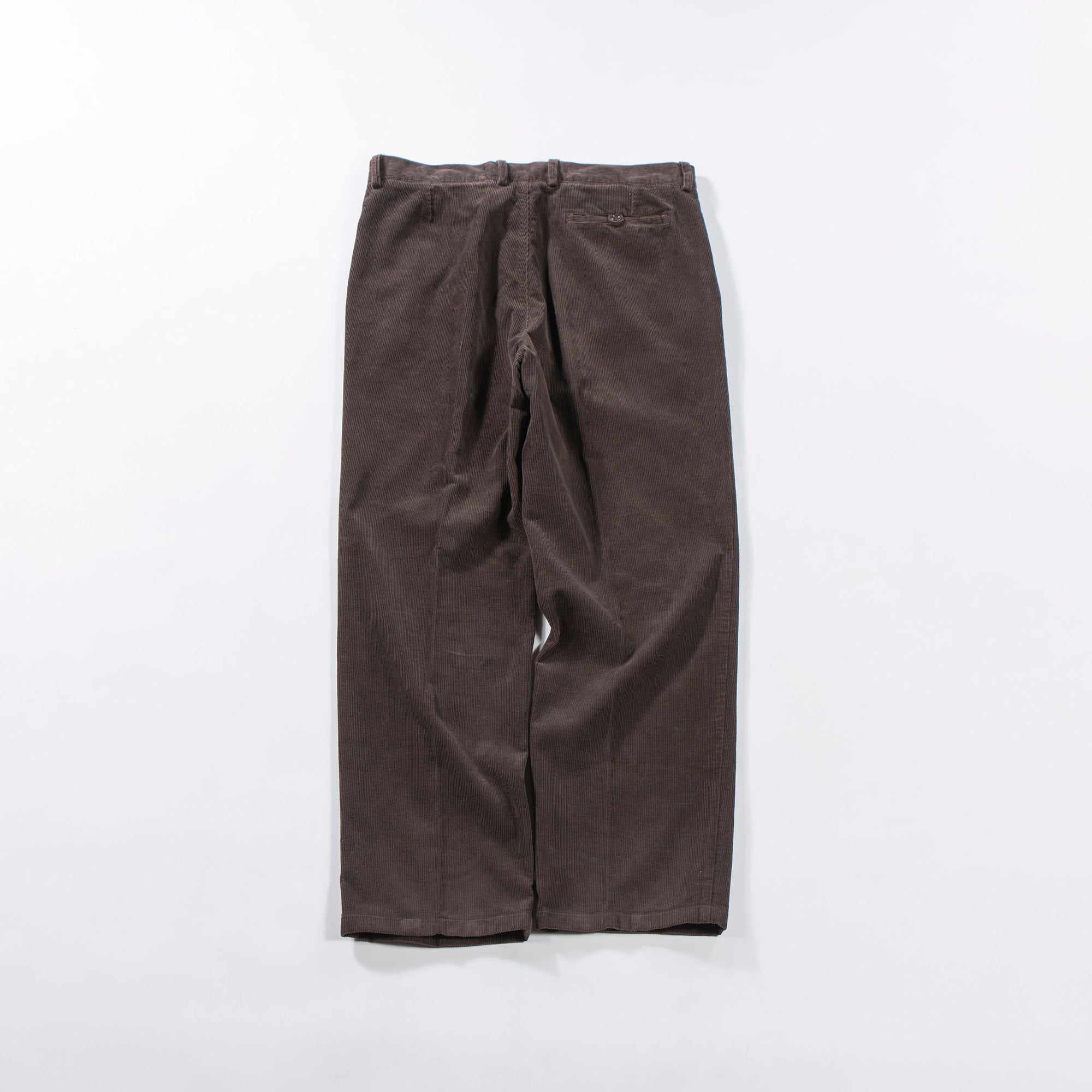 Valentino VALENTINO ROMA Corduroy Pants with Tucks, Brown, Center Press, Slacks, Made in Italy, Men's Pants, Bottoms