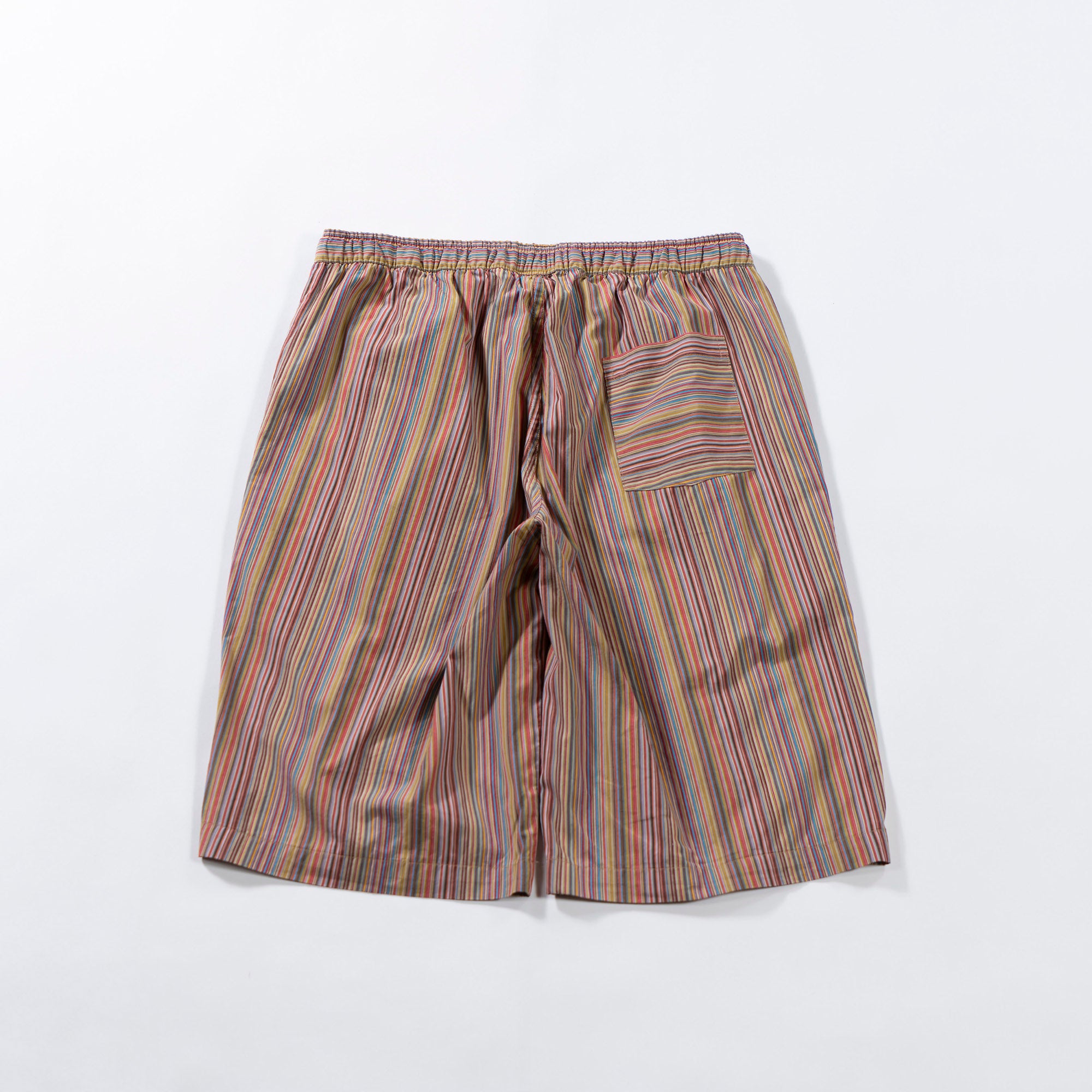 Paul Smith Multi-stripe Wide Easy Shorts, Half Pants, Men's, Women's, Unisex, Pants, Bottoms