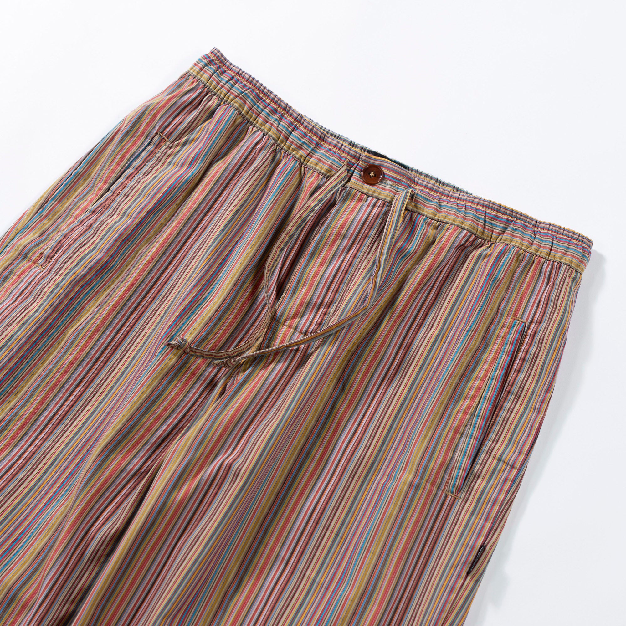 Paul Smith Multi-stripe Wide Easy Shorts, Half Pants, Men's, Women's, Unisex, Pants, Bottoms