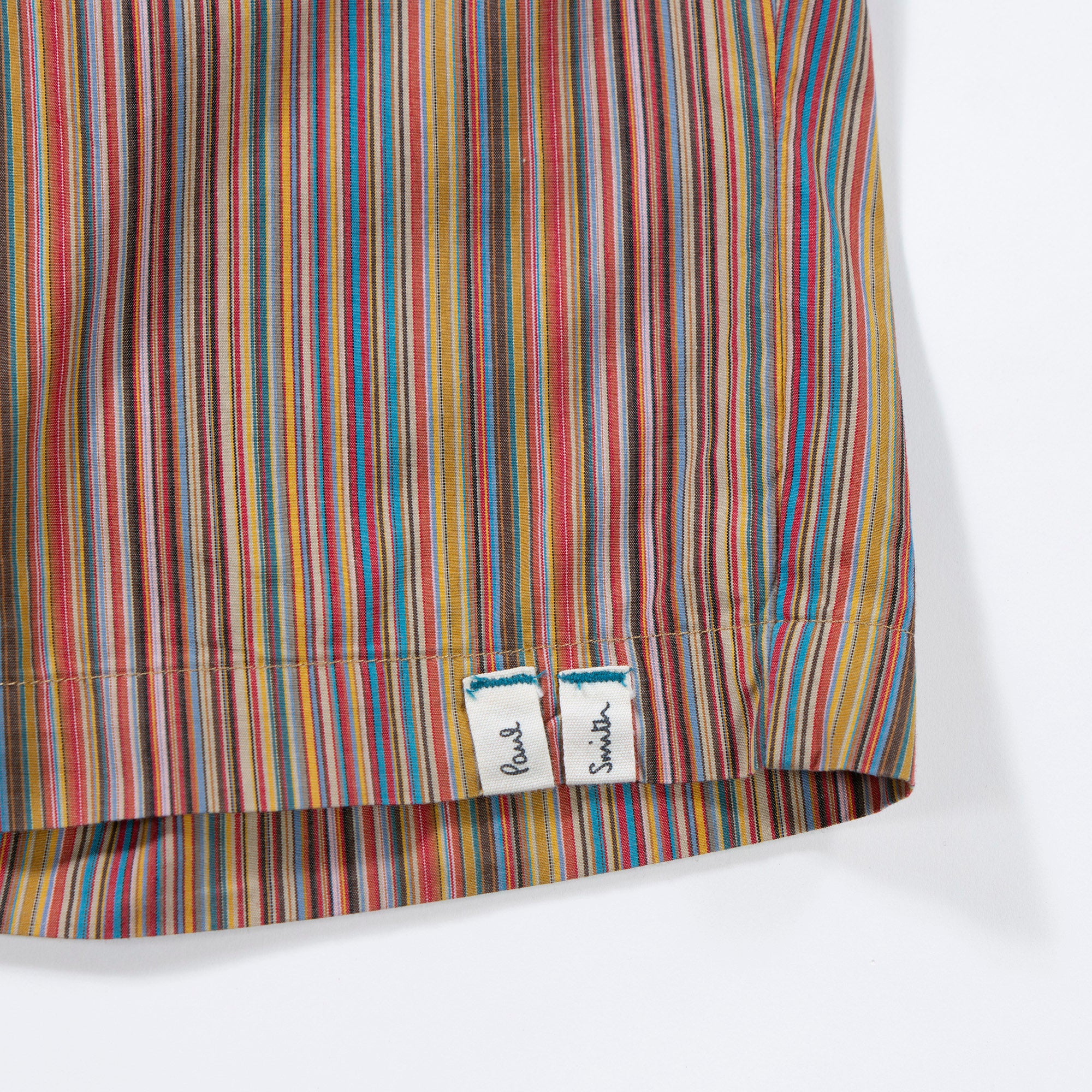 Paul Smith Multi-stripe Wide Easy Shorts, Half Pants, Men's, Women's, Unisex, Pants, Bottoms