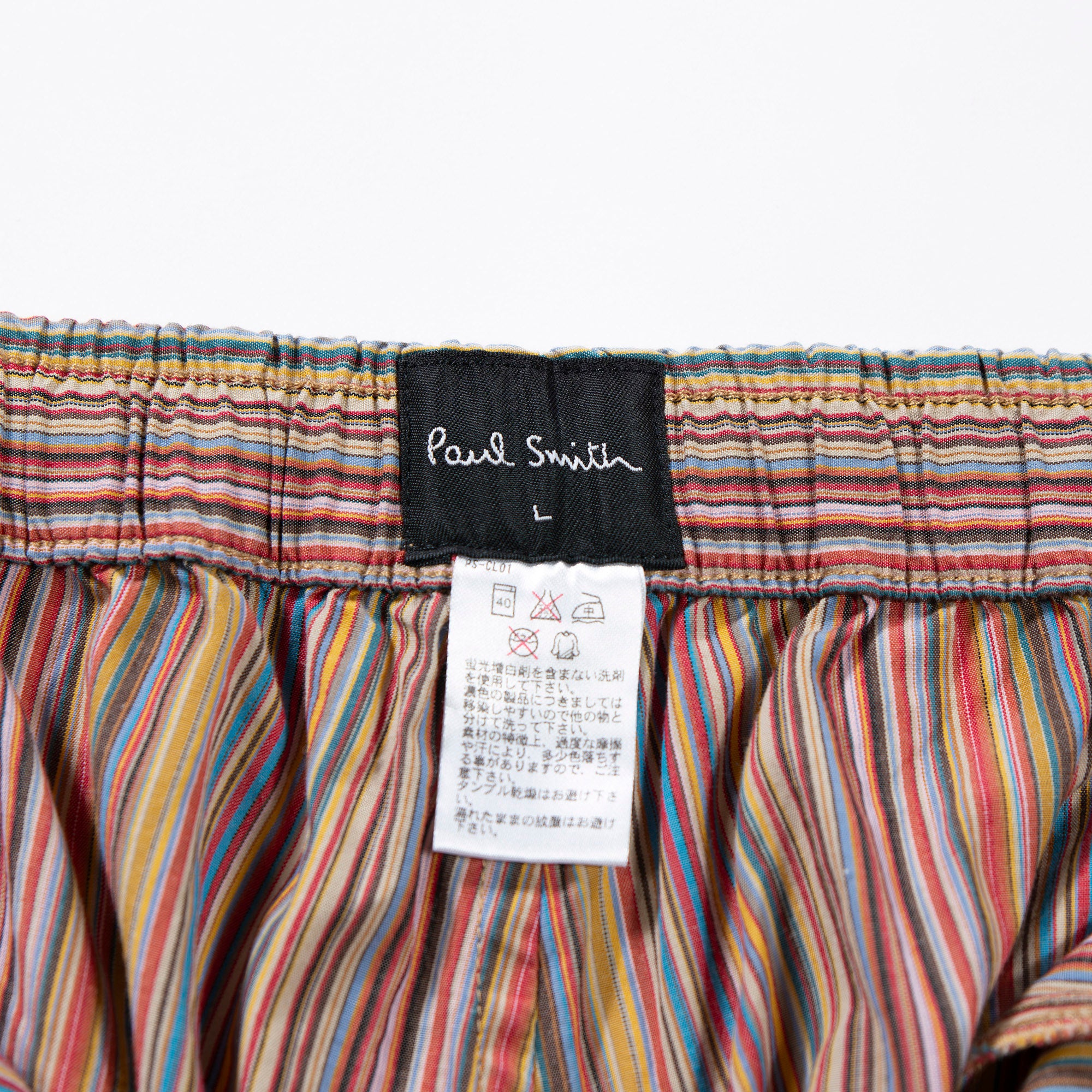 Paul Smith Multi-stripe Wide Easy Shorts, Half Pants, Men's, Women's, Unisex, Pants, Bottoms