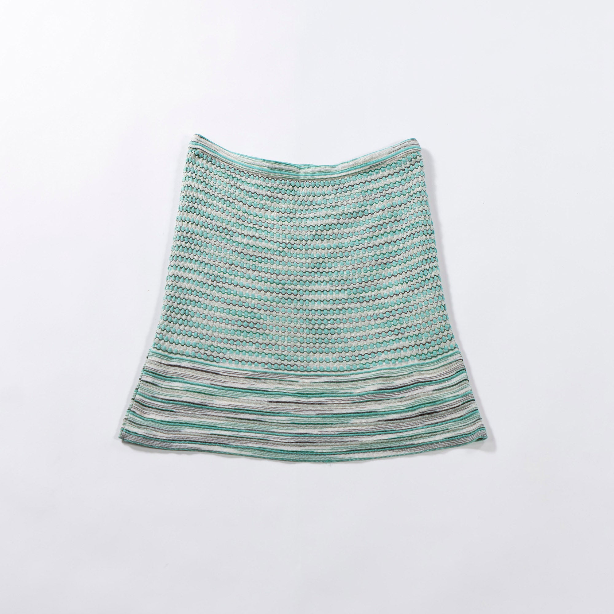 ミッソーニ M MISSONI マルチパターン ニットセットアップ 半袖 イタリア レディースファッション レディーストップス ドレス サマーニット
