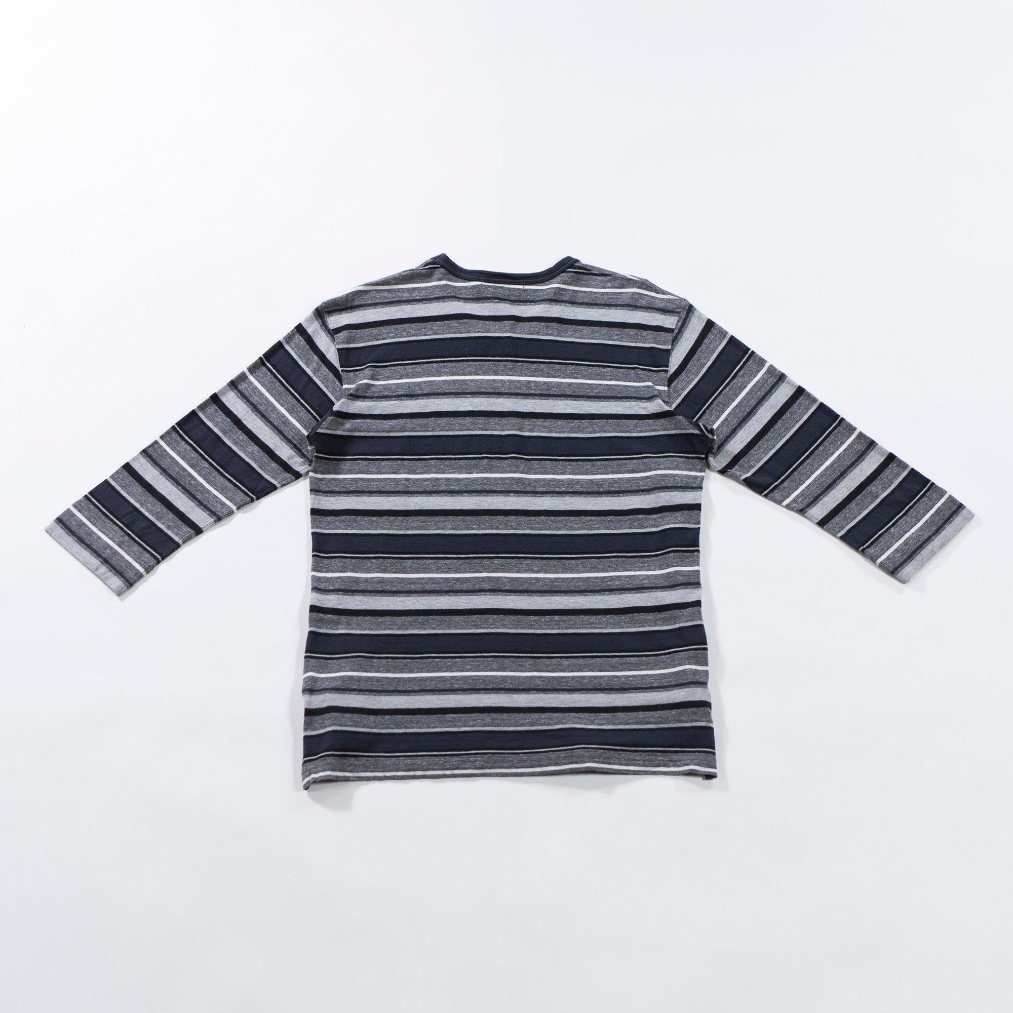 COMME des GARCONS HOMME Comme des Garcons Homme AD2013 Multi-border cut and sew 7/8 length Men's top Long T