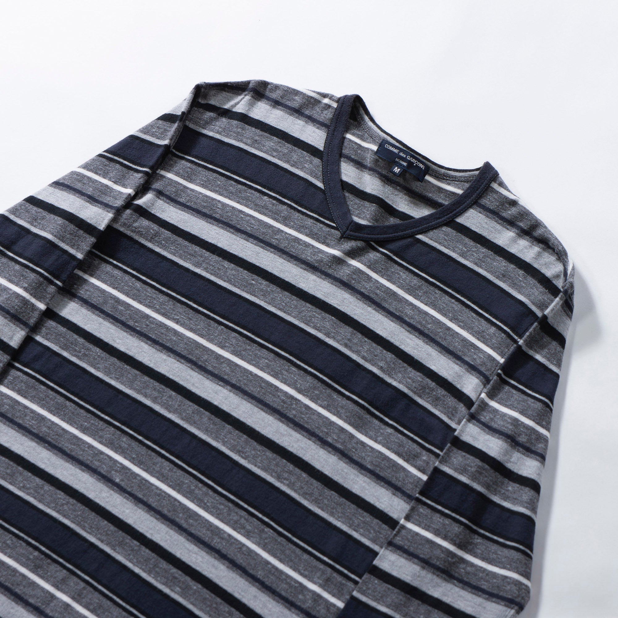 COMME des GARCONS HOMME Comme des Garcons Homme AD2013 Multi-border cut and sew 7/8 length Men's top Long T