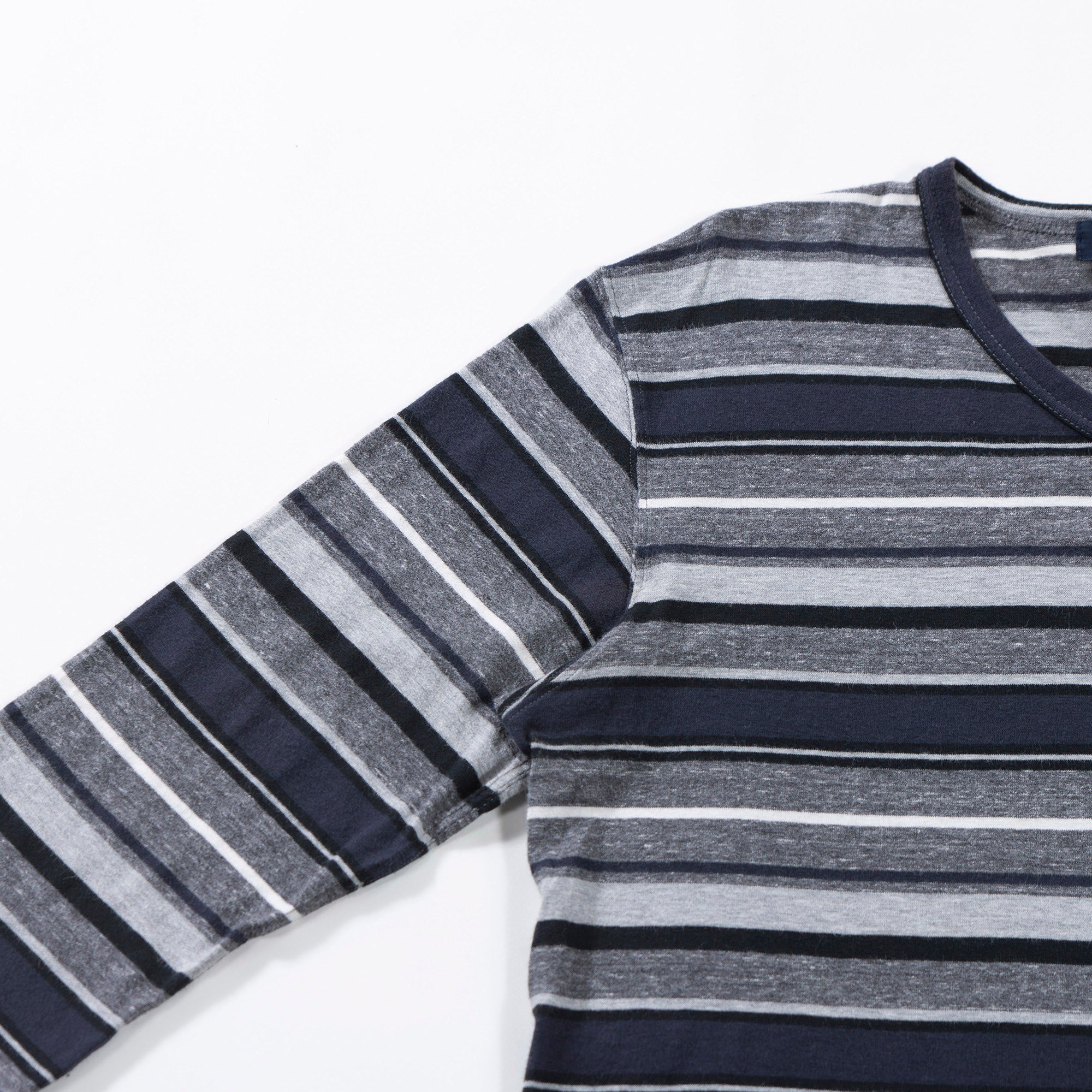 COMME des GARCONS HOMME Comme des Garcons Homme AD2013 Multi-border cut and sew 7/8 length Men's top Long T