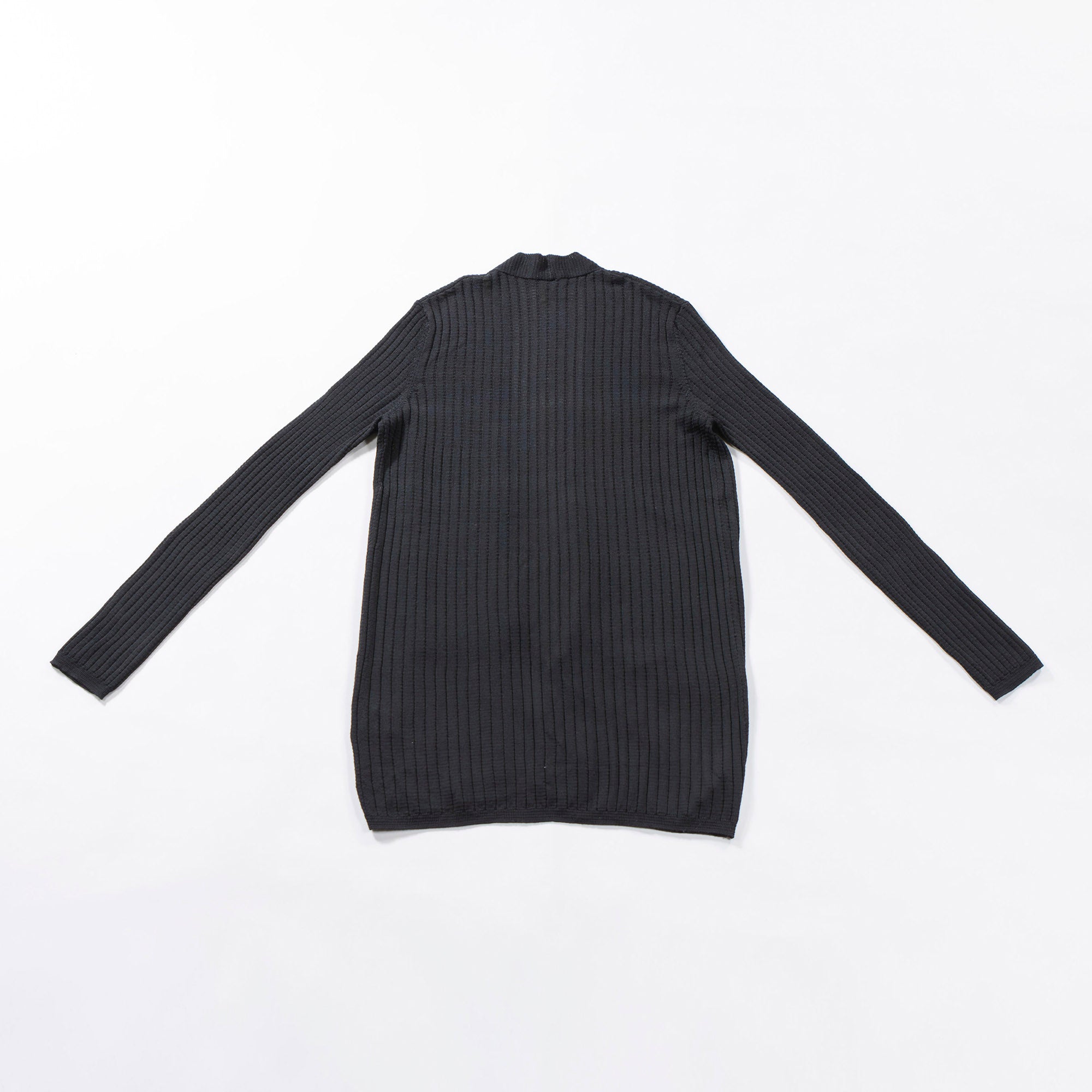 ミッソーニ M MISSONI カーディガン ロングスリーブ レーヨン×メリノウール ブラック レディースファッション レディーストップス