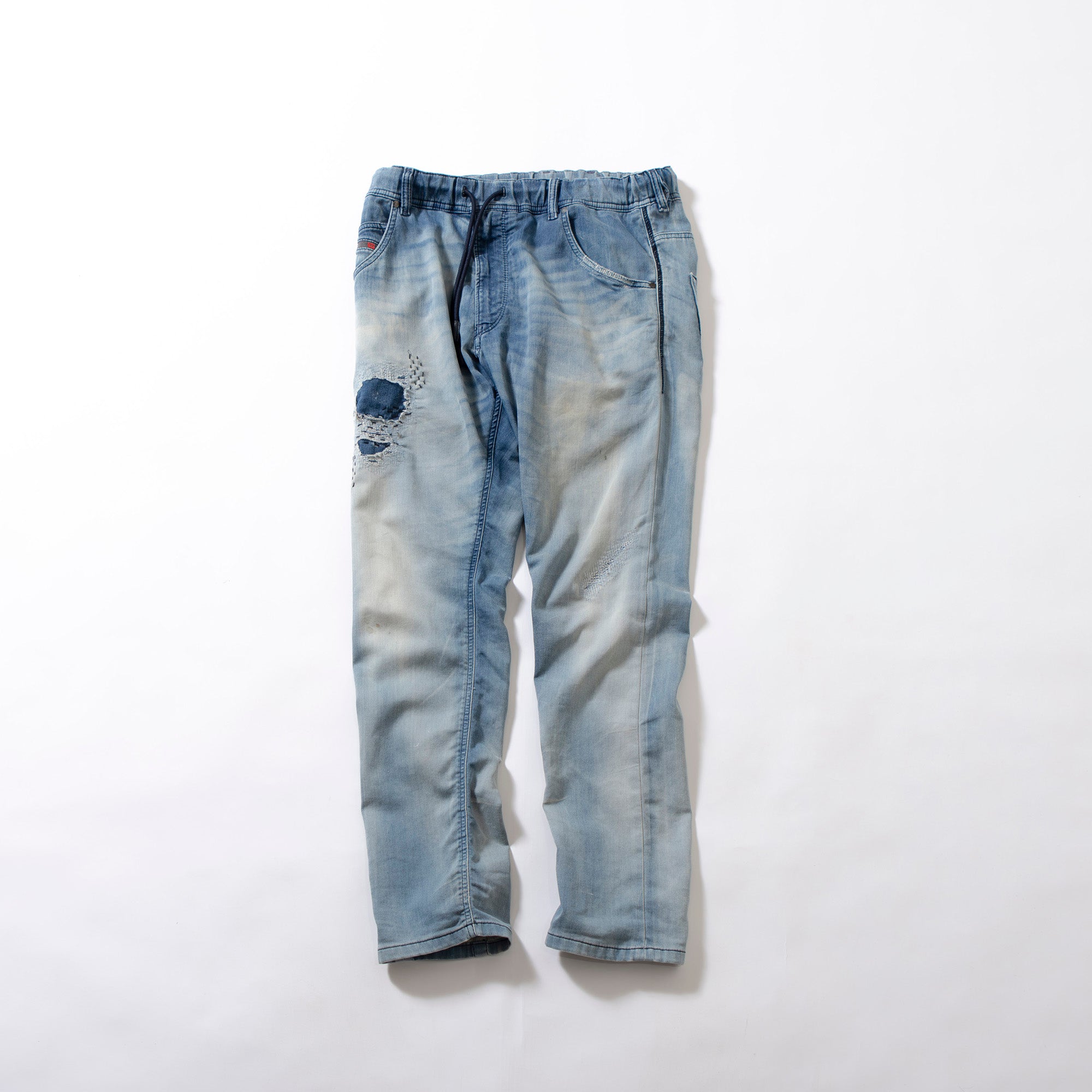 DIESEL KROOLEY Jog Jeans Slim Fit Sweatpants Denim Style Vintage Processing Men's Fashion Bottoms