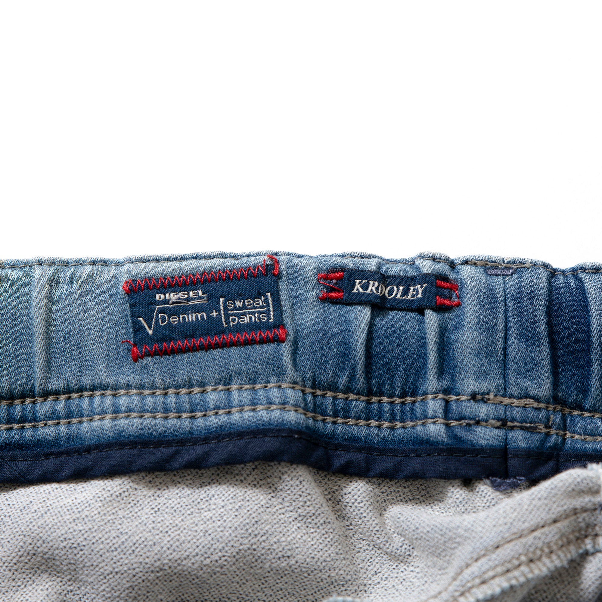 ディーゼル DIESEL KROOLEY ジョグジーンズ スリムフィット スウェットパンツ デニム風 ヴィンテージ加工 メンズファッション ボトムス