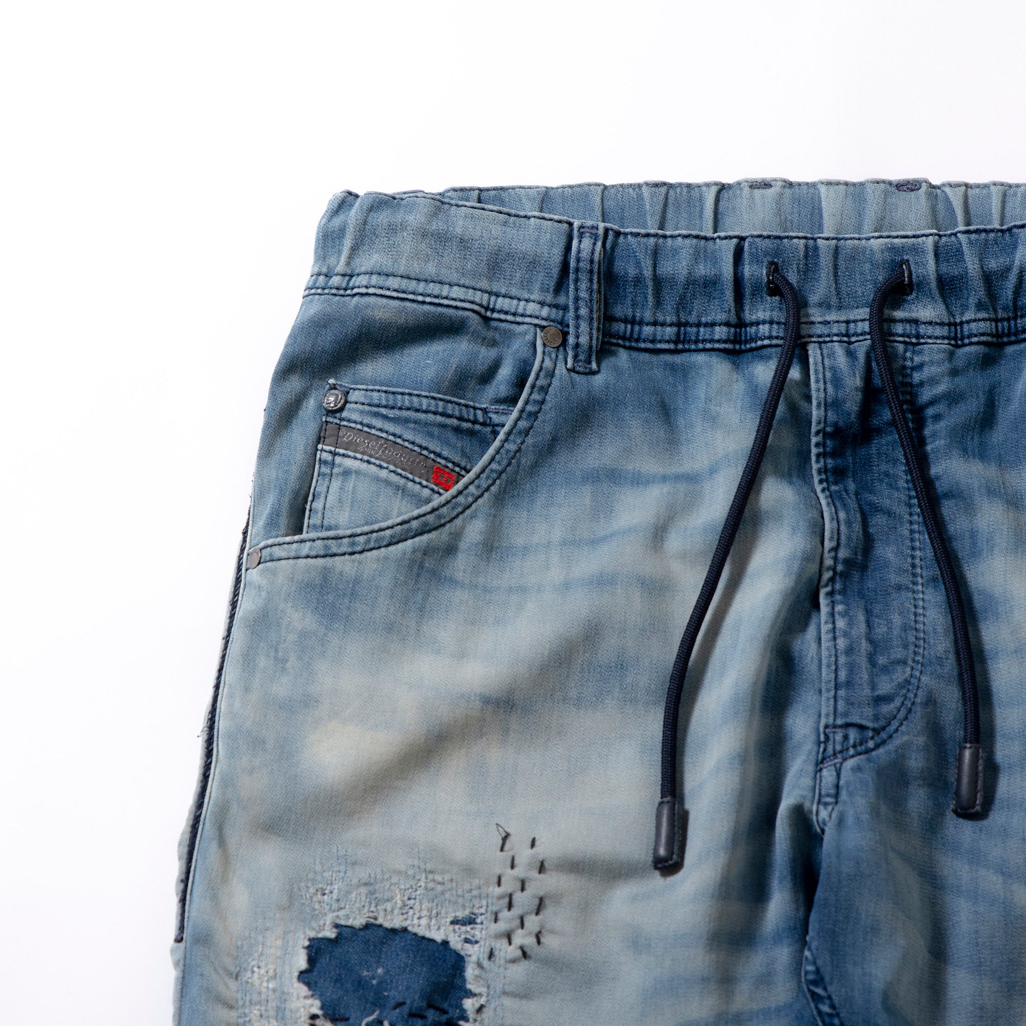 ディーゼル DIESEL KROOLEY ジョグジーンズ スリムフィット スウェットパンツ デニム風 ヴィンテージ加工 メンズファッション ボトムス