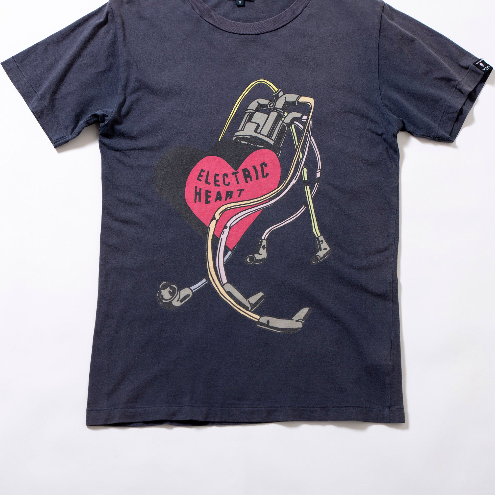 Paul Smith Jeans Printed T-shirt "ELECTRIC HEART" Grey Graphic T-shirt Short Sleeve Men's Women's Unisex