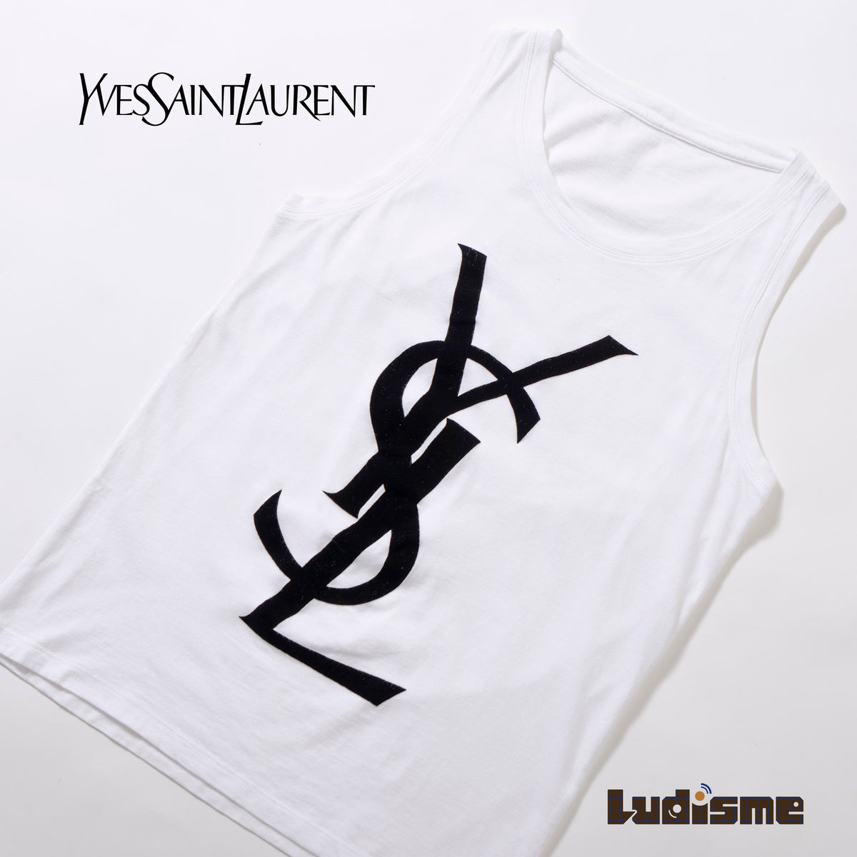 イブサンローラン Yves Saint Laurent ビックロゴタンクトップ 