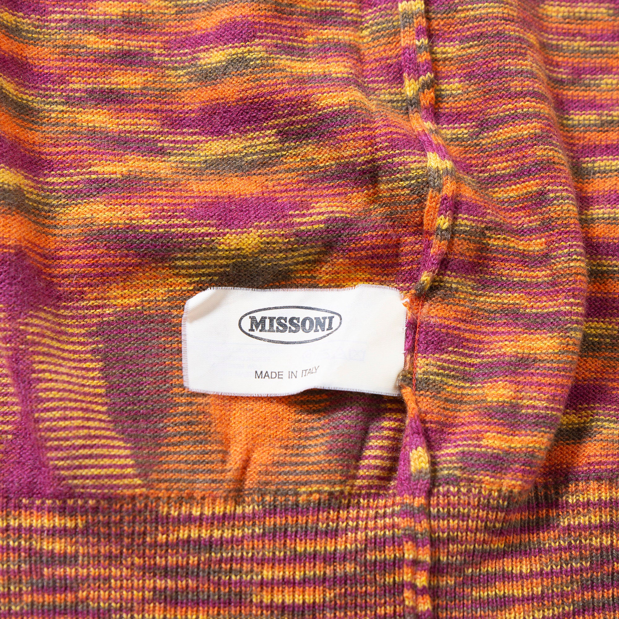 ミッソーニ MISSONI タートルネックニット カシミヤシルク混 総柄 カモ柄 トップス セーター メンズ ユニセックス