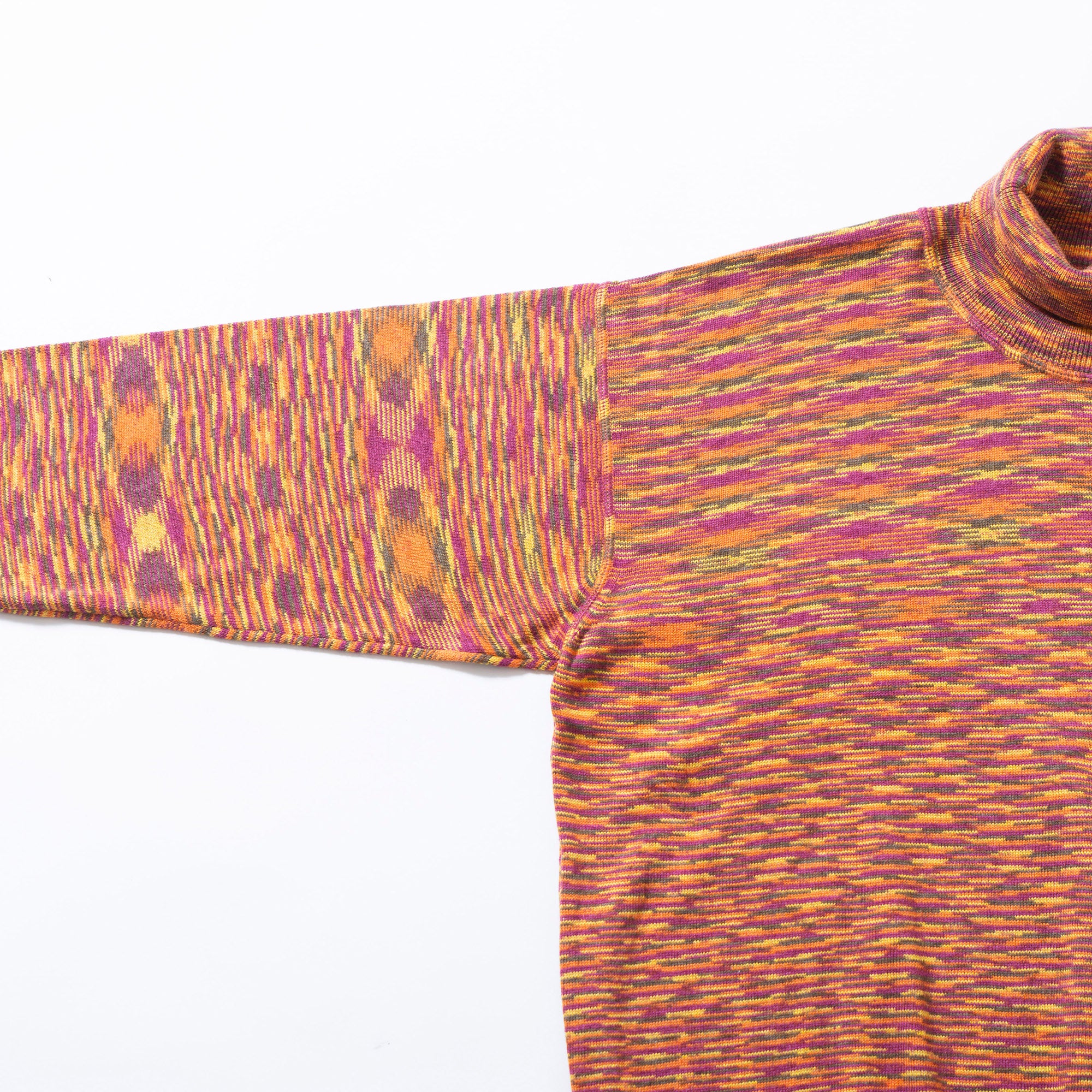 ミッソーニ MISSONI タートルネックニット カシミヤシルク混 総柄 カモ柄 トップス セーター メンズ ユニセックス