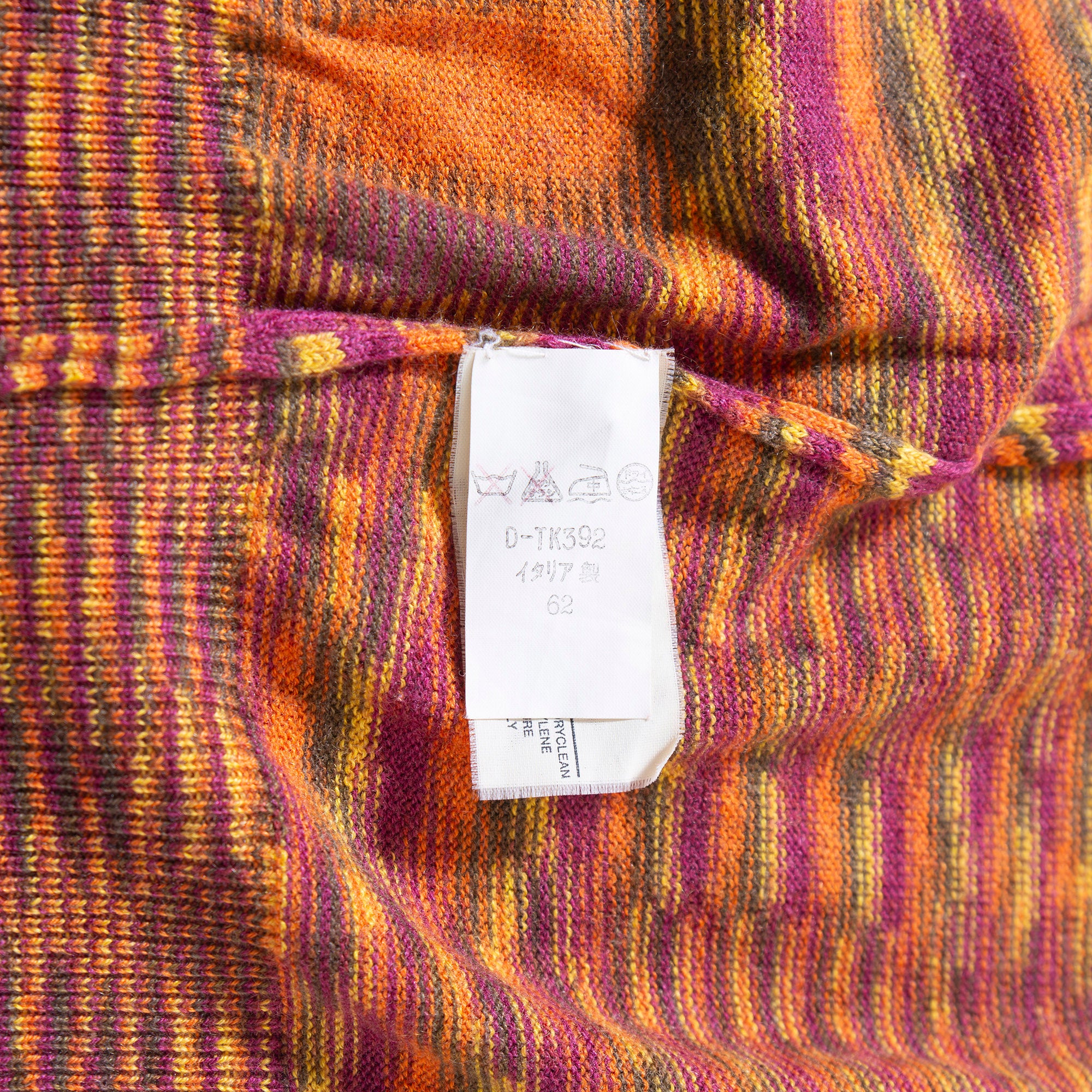 ミッソーニ MISSONI タートルネックニット カシミヤシルク混 総柄 カモ柄 トップス セーター メンズ ユニセックス
