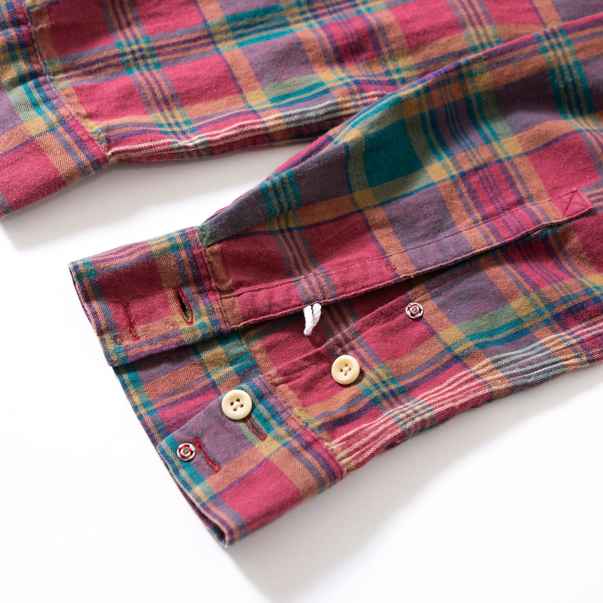 ポールスミス Paul Smith RED EAR フランネルシャツ チェック ロングスリーブ コットン マルチカラー 切り替えデザイン カジュアル メンズ