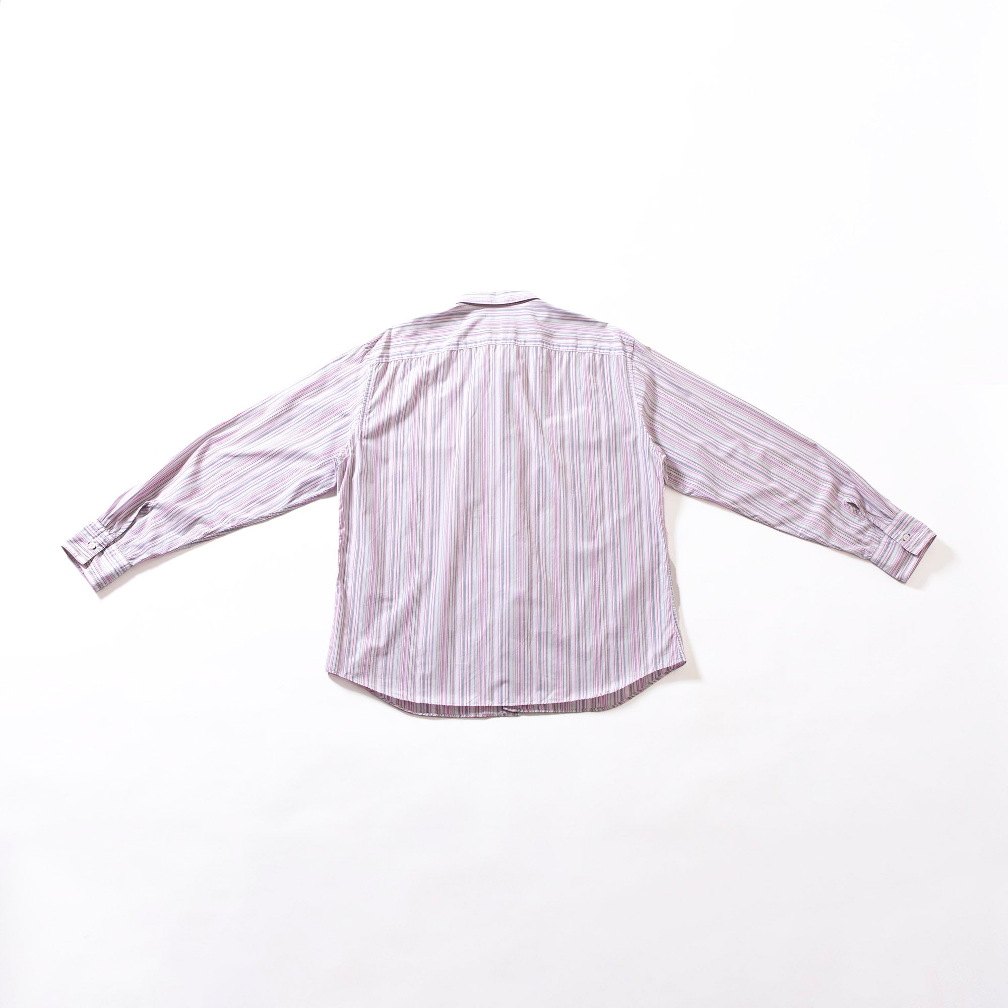 ポールスミス Paul Smith マルチストライプシャツ ロングスリーブ コットン ピンク系 マルチカラー カジュアルシャツ メンズ 長袖