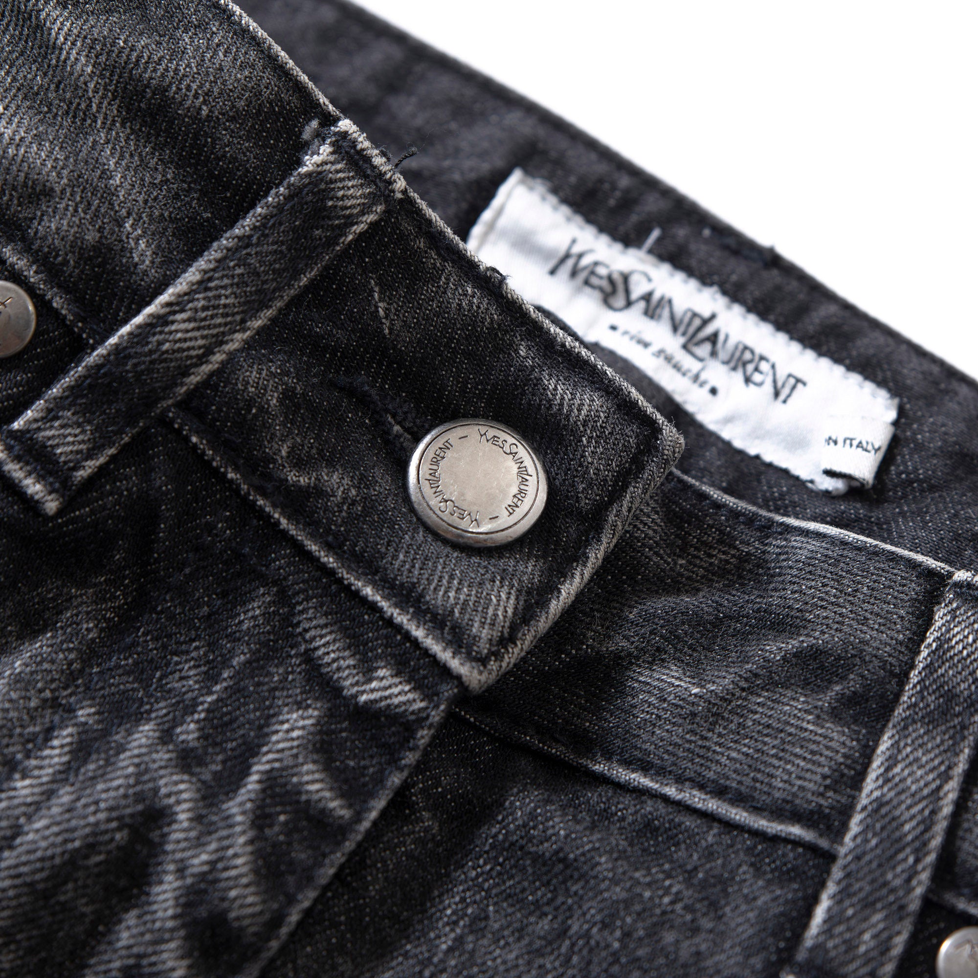 サンローラン Yves Saint Laurent rive gauche ブーツカットデニムパンツ ブラック 00s イタリア製 Y2K 5ポケットジーンズ フレアデニム