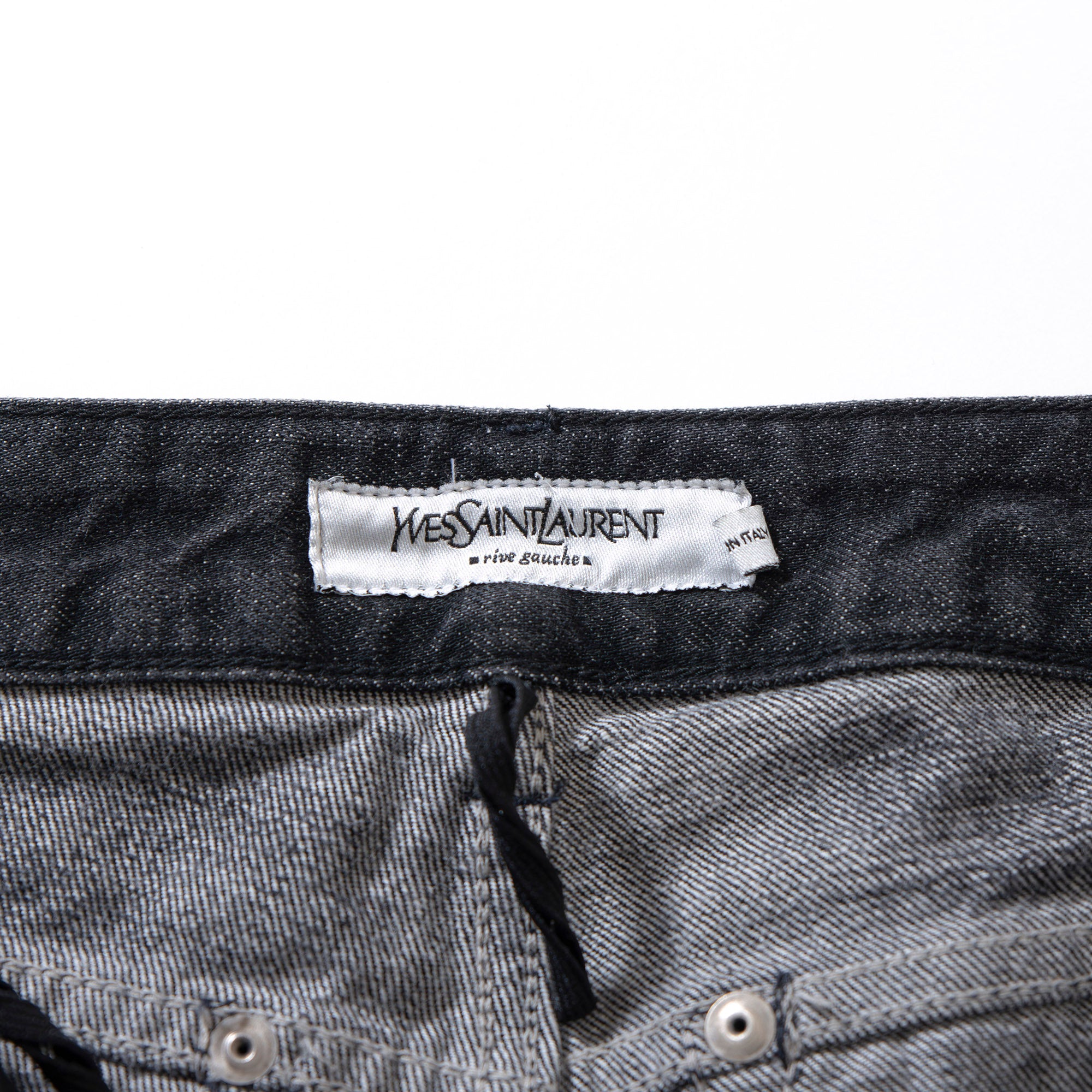 サンローラン Yves Saint Laurent rive gauche ブーツカットデニムパンツ ブラック 00s イタリア製 Y2K 5ポケットジーンズ フレアデニム