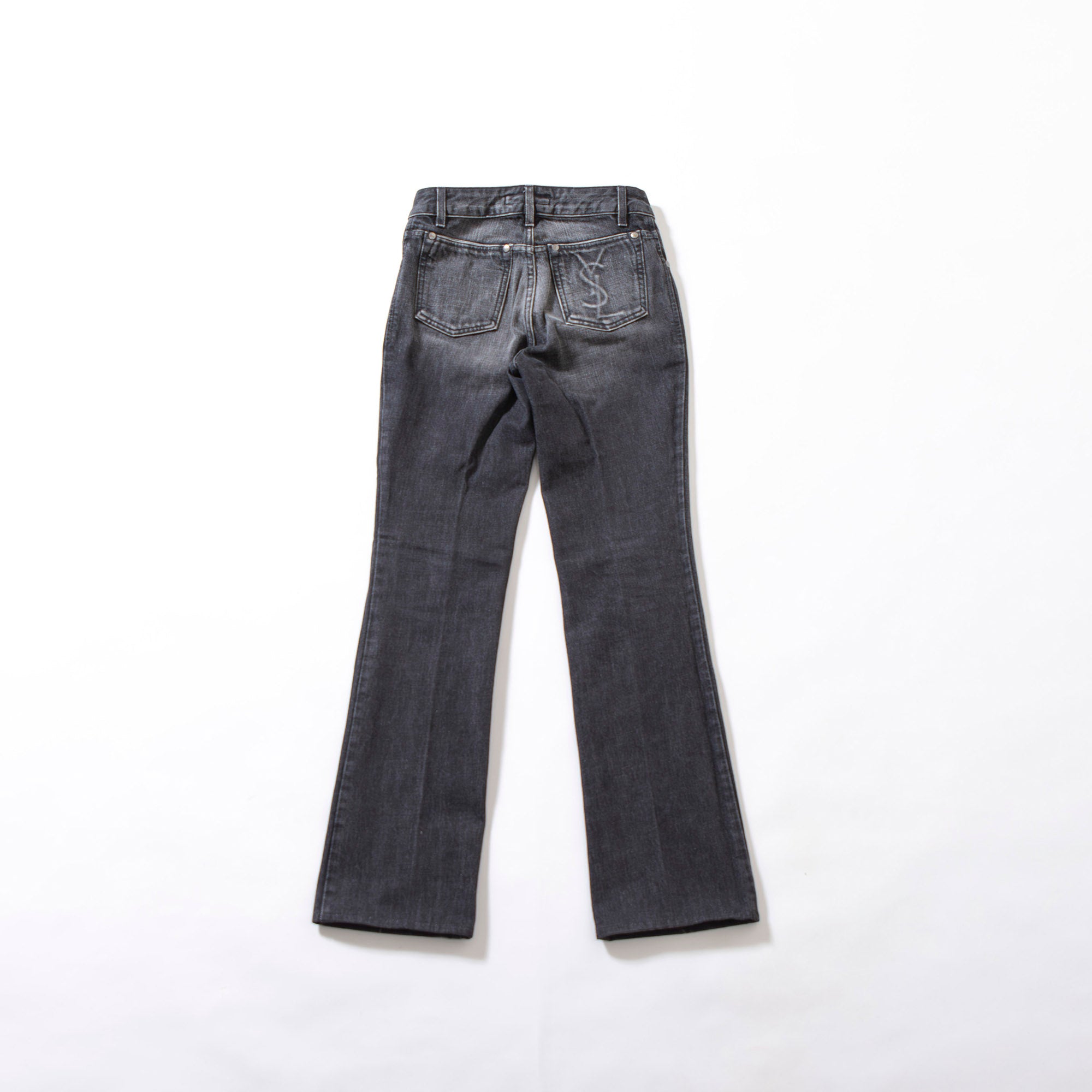 サンローラン Yves Saint Laurent rive gauche ブーツカットデニムパンツ ブラック 00s イタリア製 Y2K 5ポケットジーンズ フレアデニム