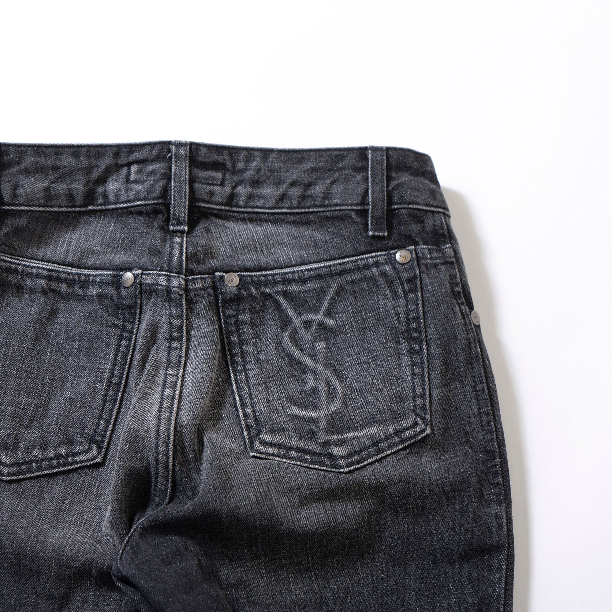 サンローラン Yves Saint Laurent rive gauche ブーツカットデニムパンツ ブラック 00s イタリア製 Y2K 5ポケットジーンズ フレアデニム