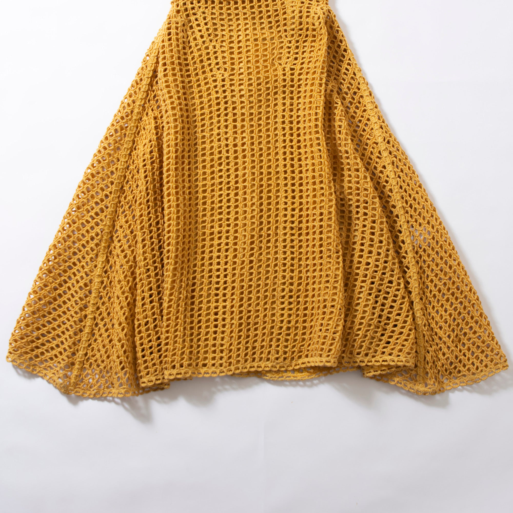ジルサンダー JIL SANDER ロングスカート メッシュデザイン ◆新品タグ付き◆ 32 レディース イエロー コットン混 イタリア製 ボトムス