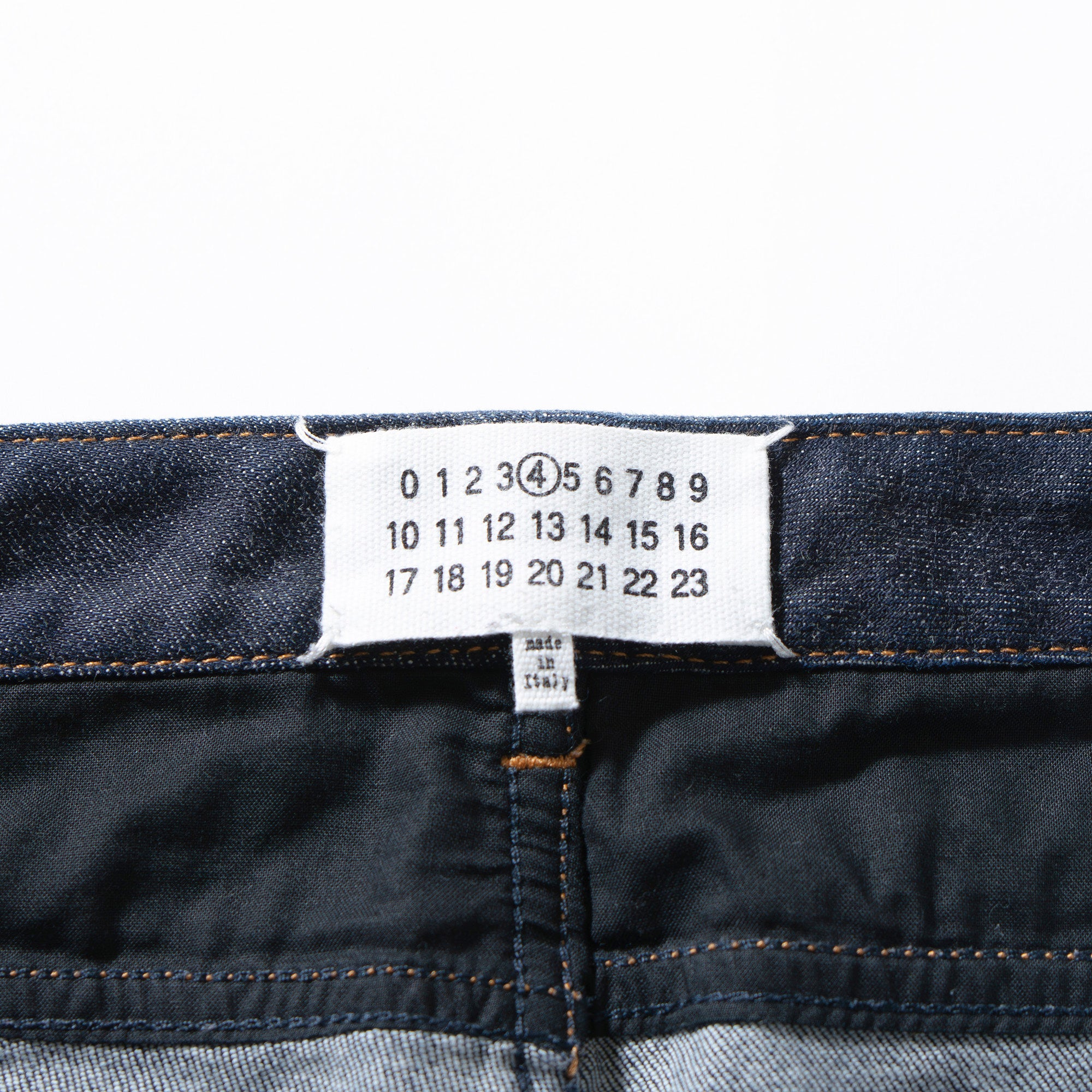Maison Margiela Women's Straight-leg Denim Jeans, Size 40, Indigo, Made in Italy, Button Fly, Five-Pocket Denim