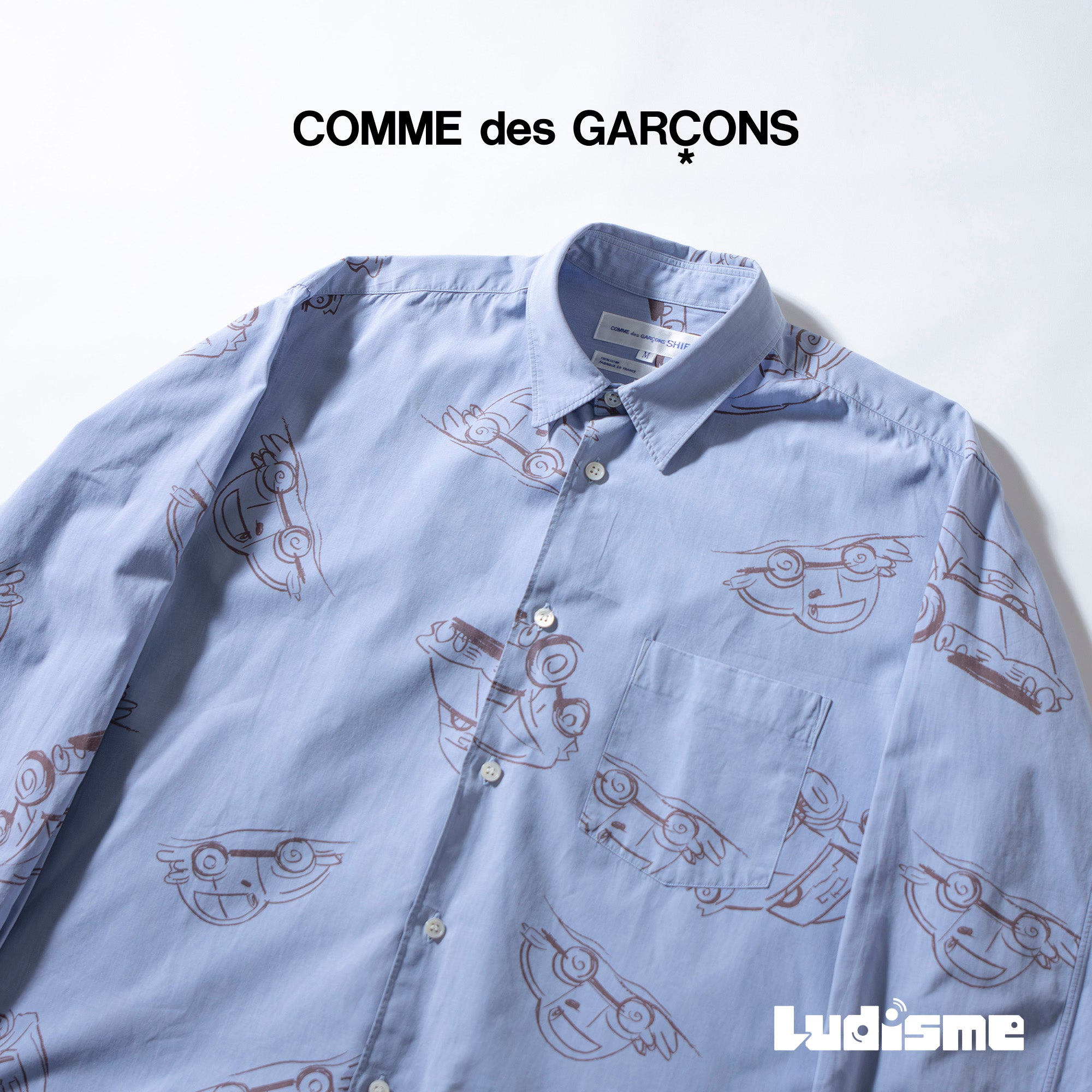 COMME des GARÇONS HOMME プリントシャツ M AD2004 COMME des GARCONS HOMME （コムデギャルソンオム） AD2004 05SS
