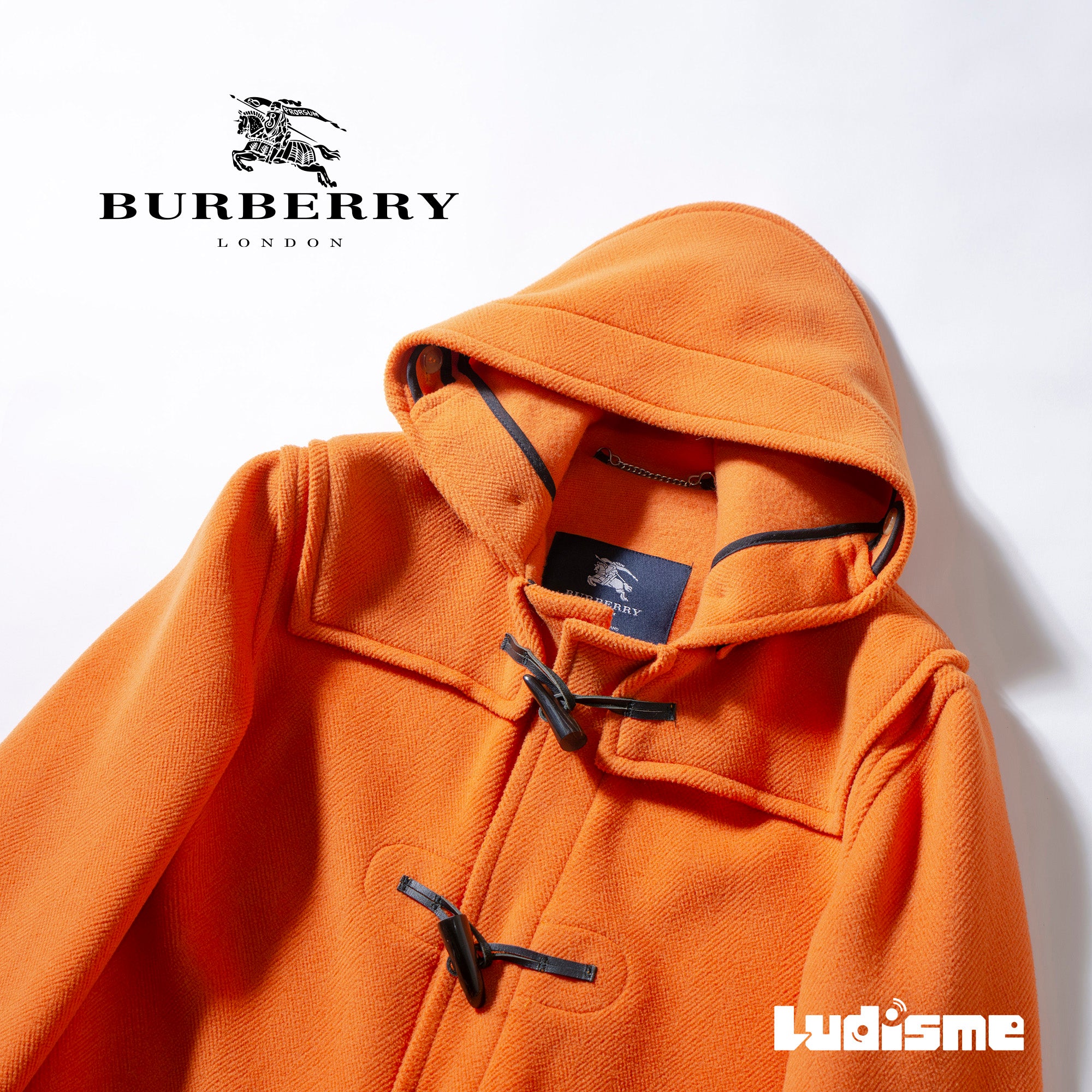 バーバリー BURBERRY LONDON ダッフルコート オレンジ 希少