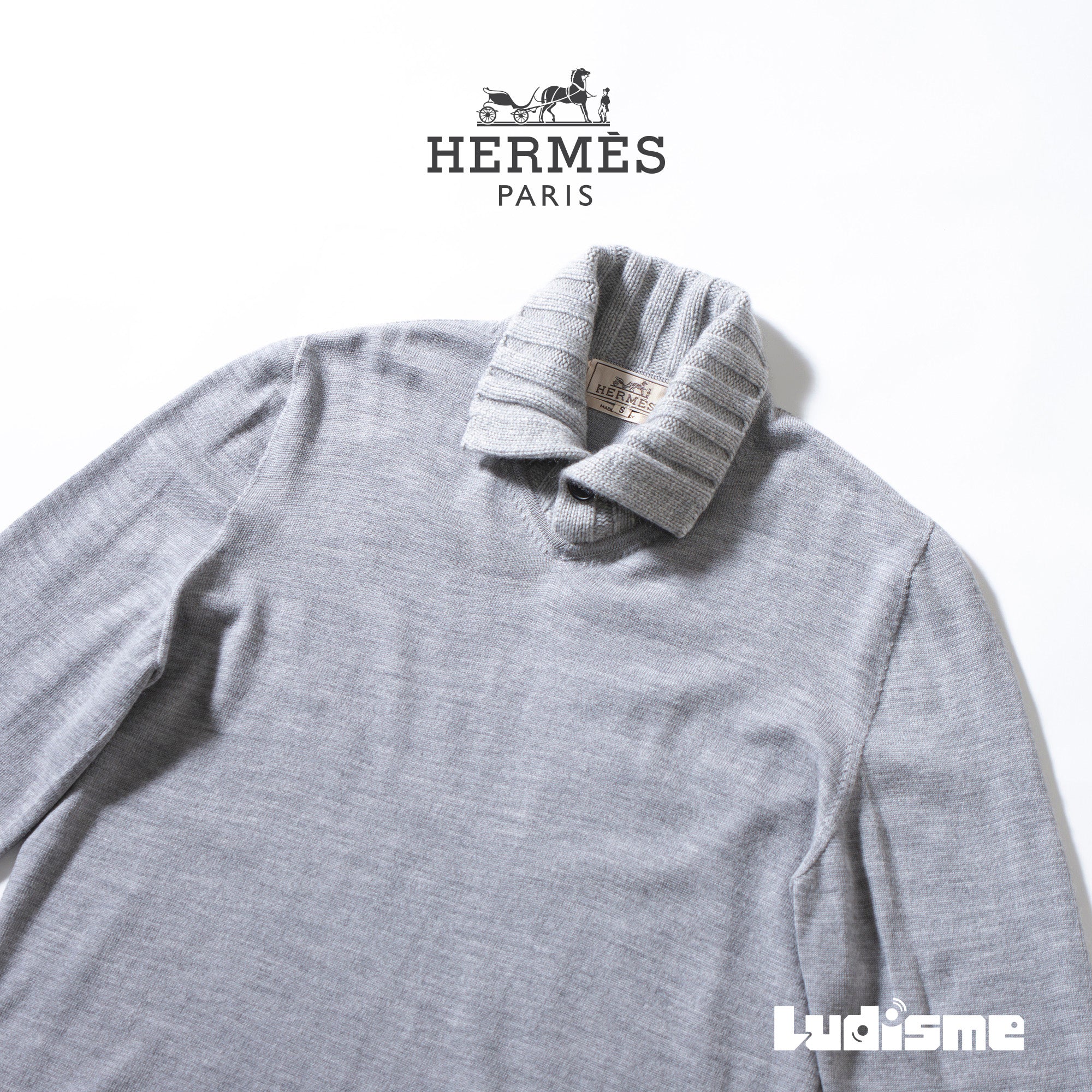 エルメス HERMES ハイネック ニット プルオーバー セーター