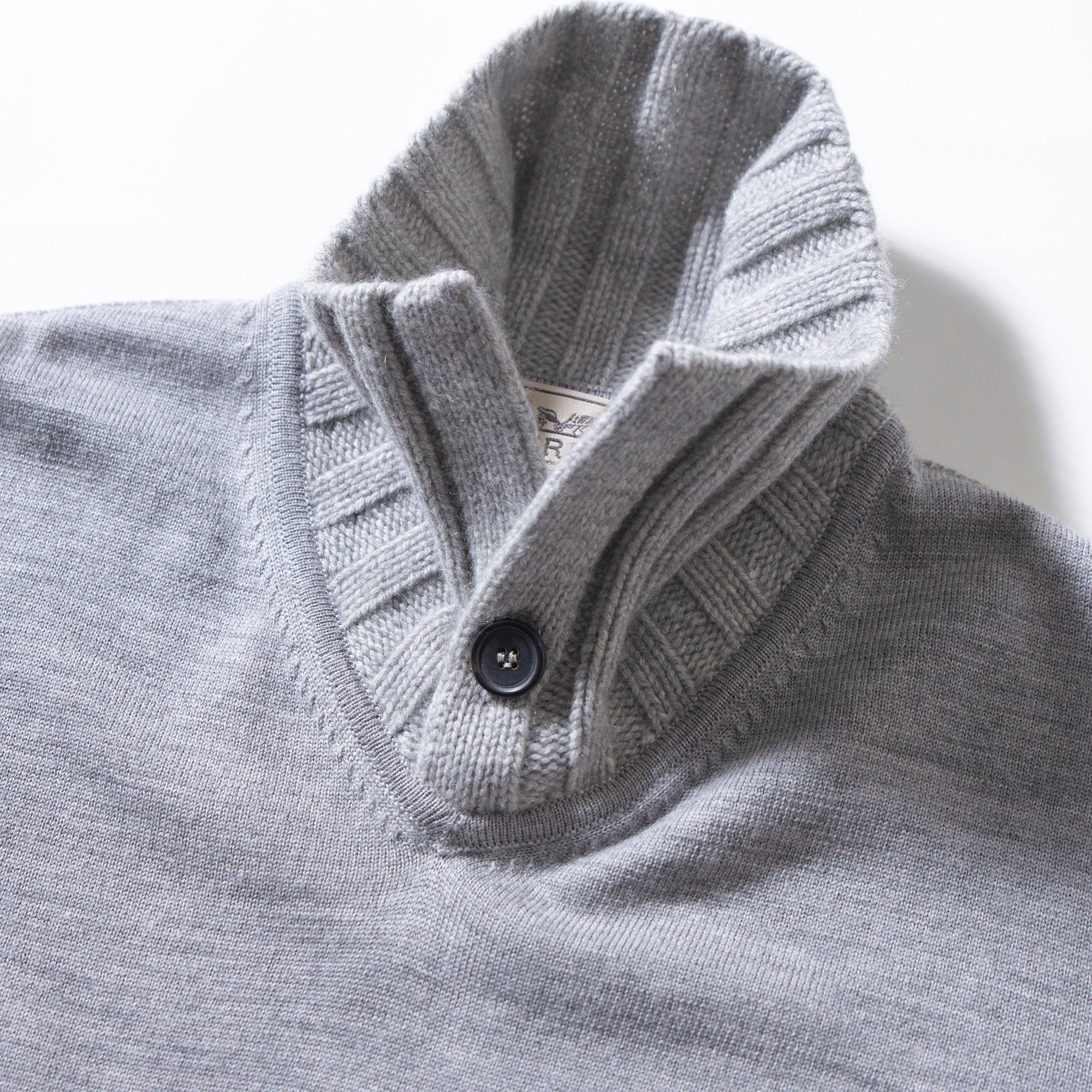 Hermès high-neck knit pullover sweater, gray, size S, made in Italy from merino wool and cashmere. Brand new with tags. Unisex.