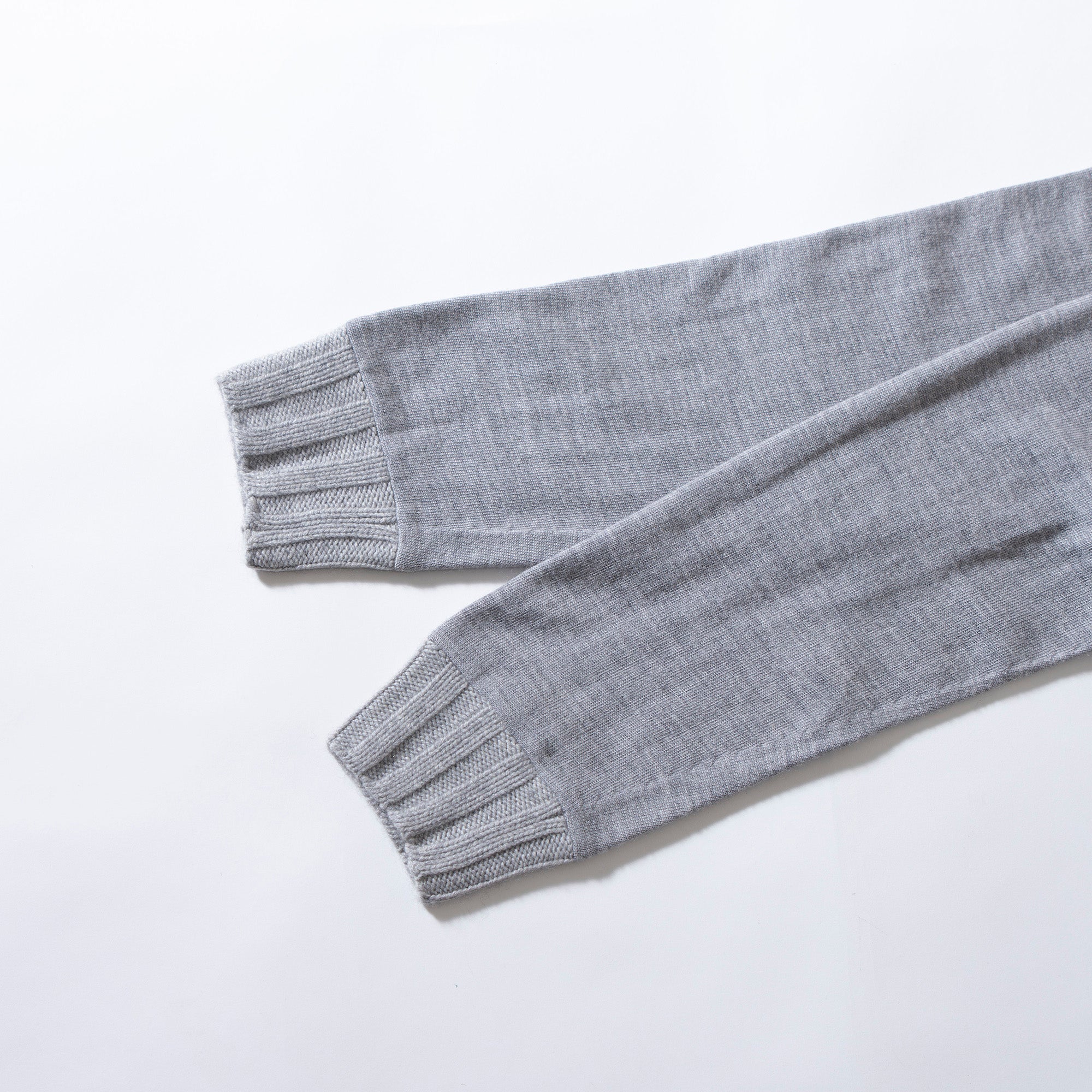 Hermès high-neck knit pullover sweater, gray, size S, made in Italy from merino wool and cashmere. Brand new with tags. Unisex.