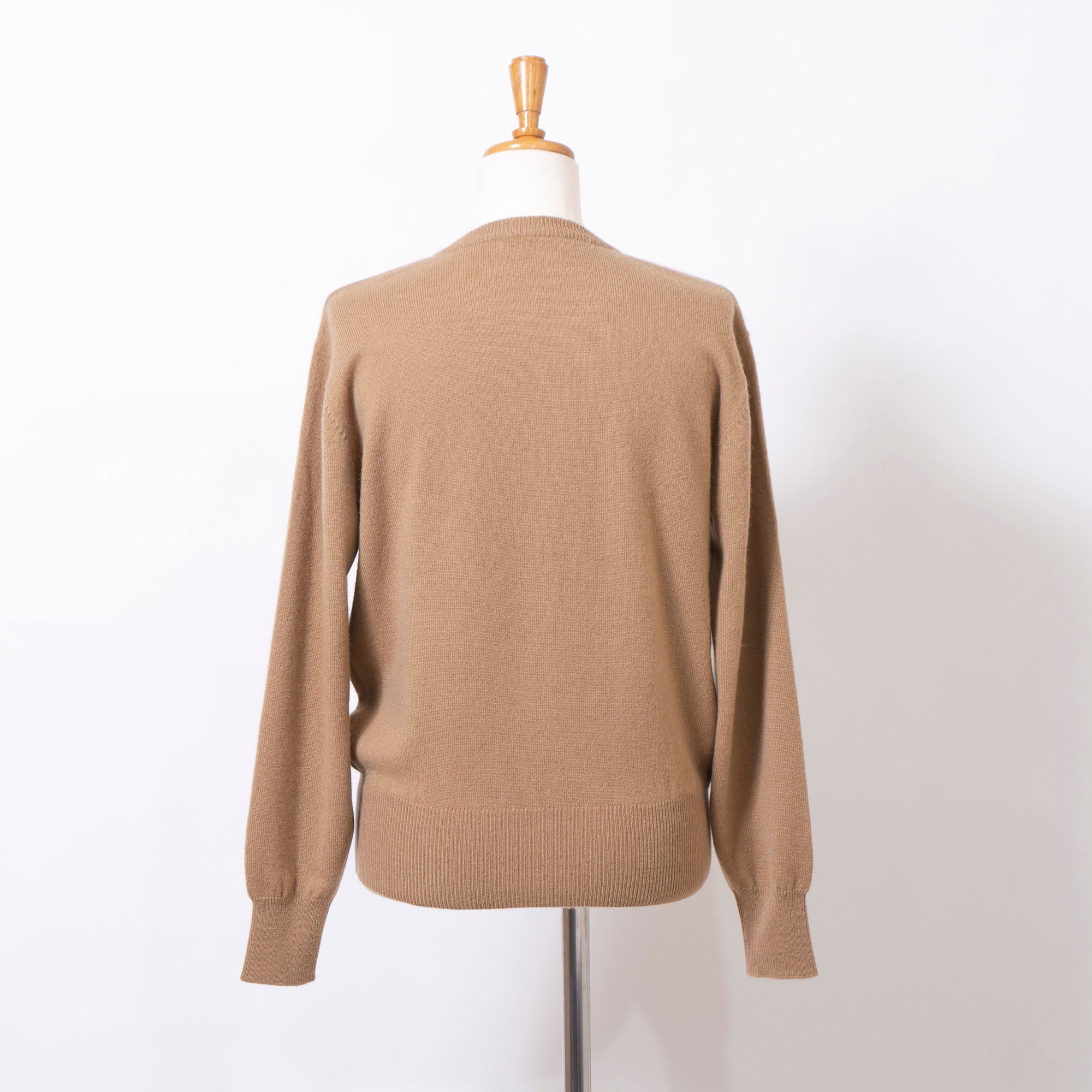Christian Dior PRET-A-PORTER Christian Dior Pret-a-Porter Knit Crew Neck Sweater, Camel, Size M, Women's