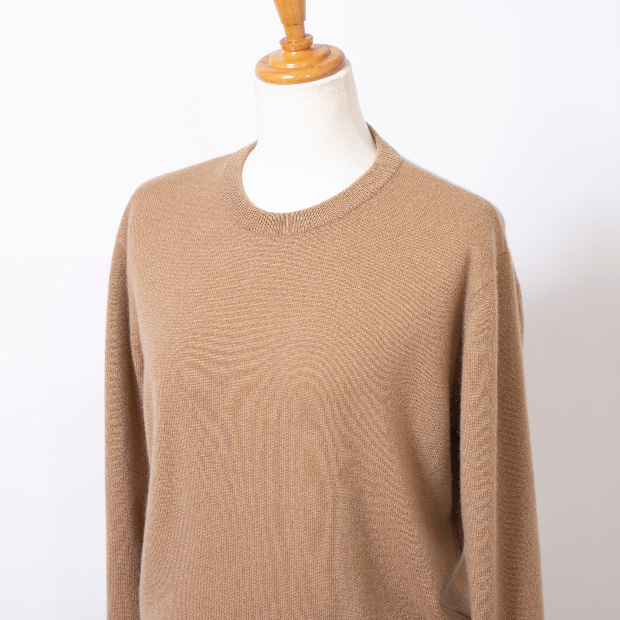 Christian Dior PRET-A-PORTER Christian Dior Pret-a-Porter Knit Crew Neck Sweater, Camel, Size M, Women's