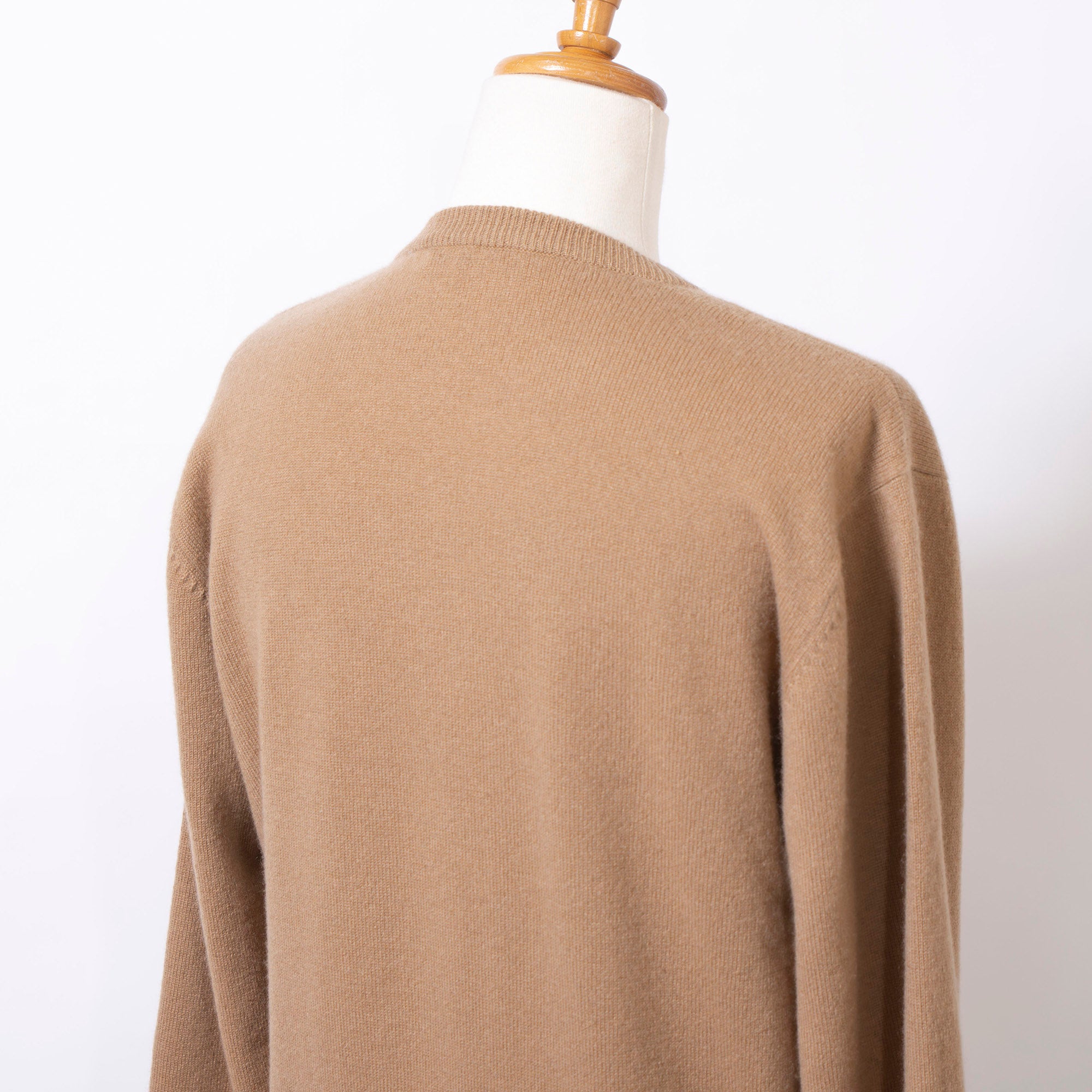 Christian Dior PRET-A-PORTER Christian Dior Pret-a-Porter Knit Crew Neck Sweater, Camel, Size M, Women's
