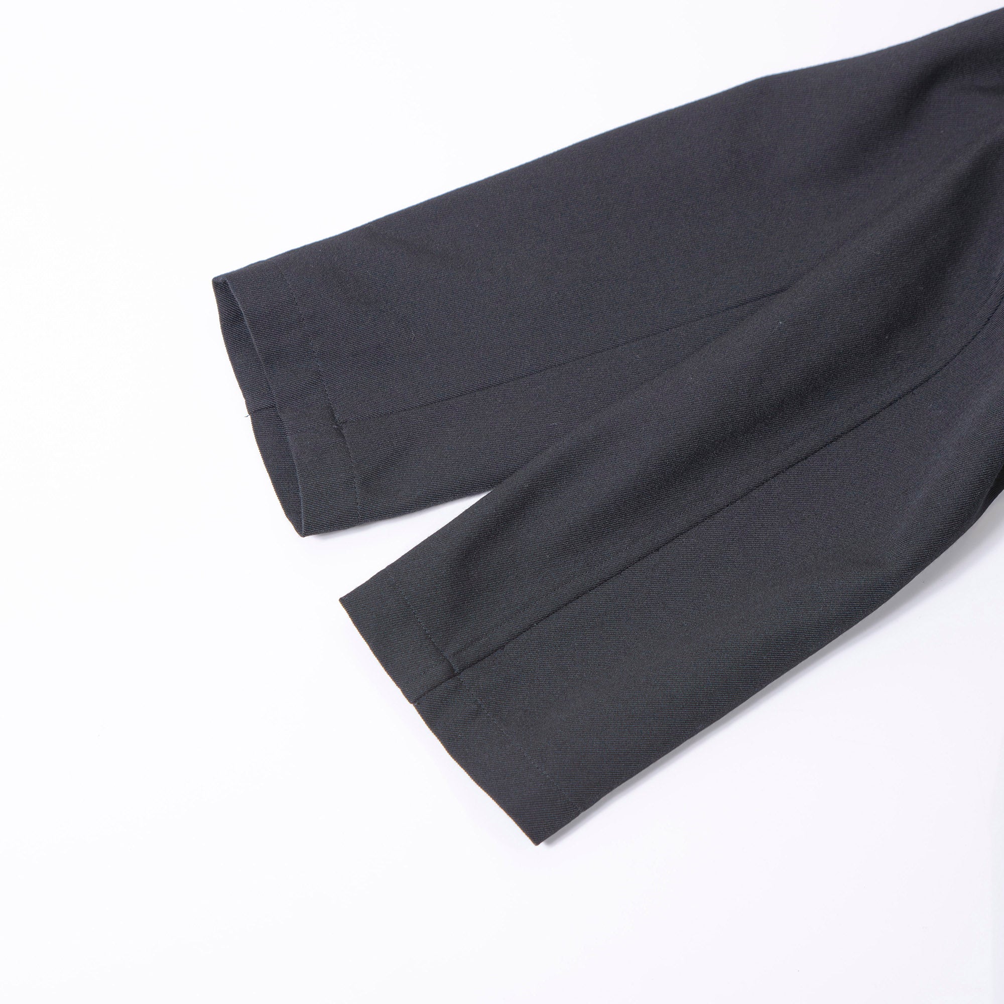 Comme des Garçons Robe de Chambre Long Coat in Black, AD1998, with Hook and Arrow Buttons, Archive, Rei Kawakubo Wool Coat