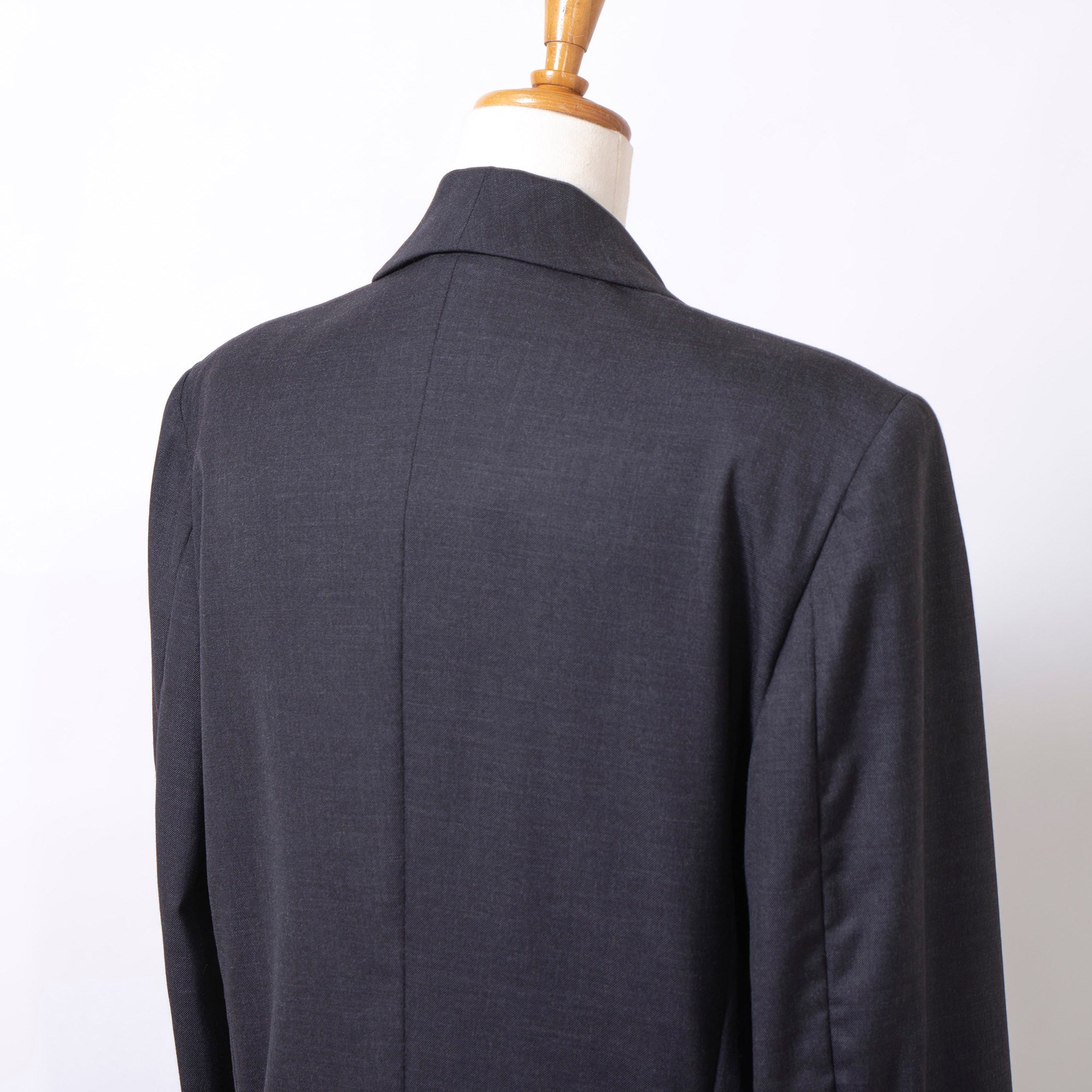 Versace GIANNI VERSACE COUTURE Women's Dark Gray Wool and Silk Skirt Suit with Gold Buttons, New with Tags