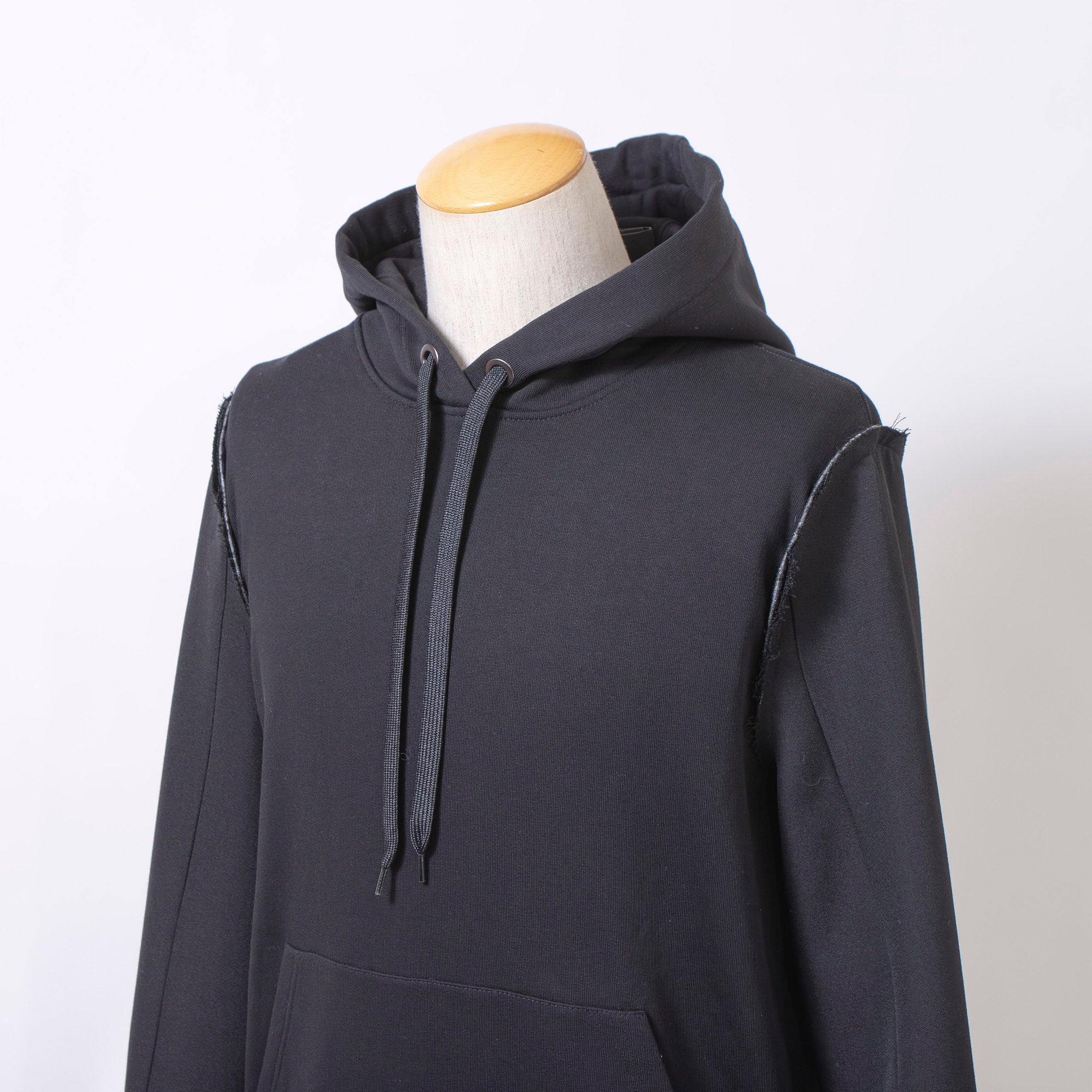 Burberry Reconstructed Hoodie with Docking and Button-Down Jacket Sleeves, Black, Size XS, Unisex, Made in Italy, New with Tags
