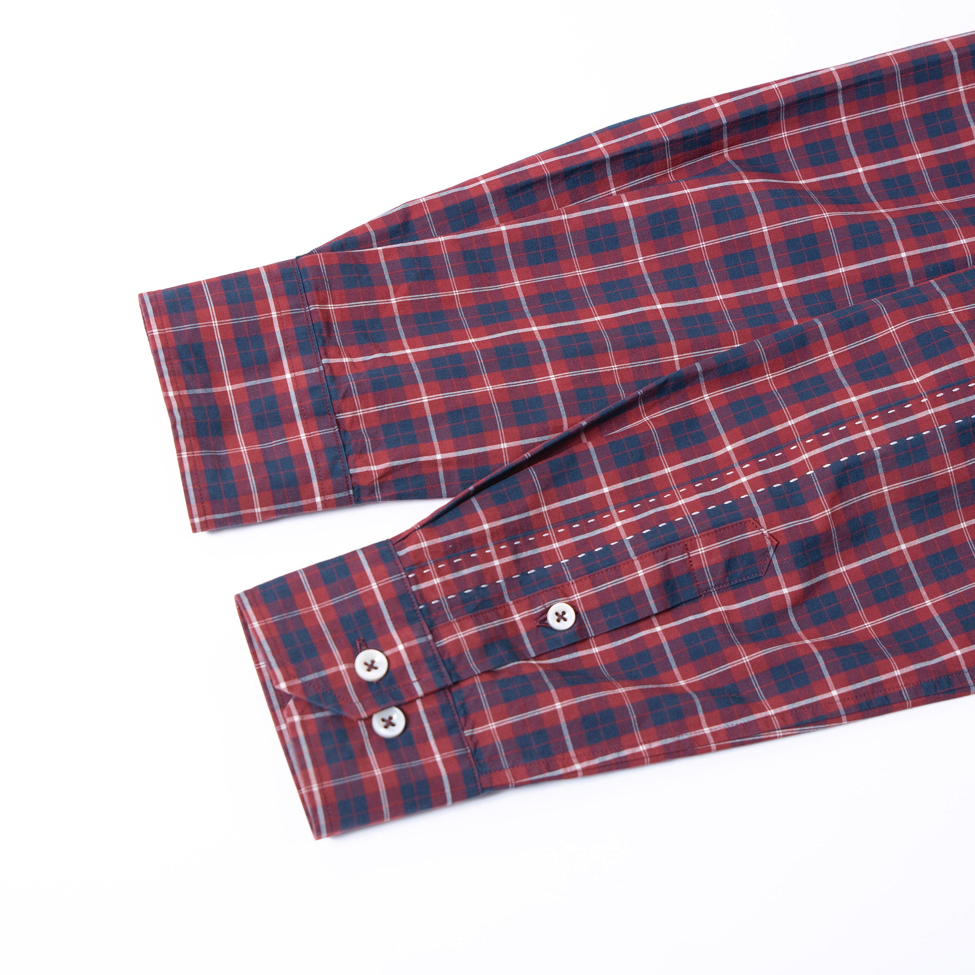 COMME des GARÇONS JUNYA WATANABE MAN AD2009 Check Shirt, Long Sleeve, Men's, Size S, Reconstructed Docking