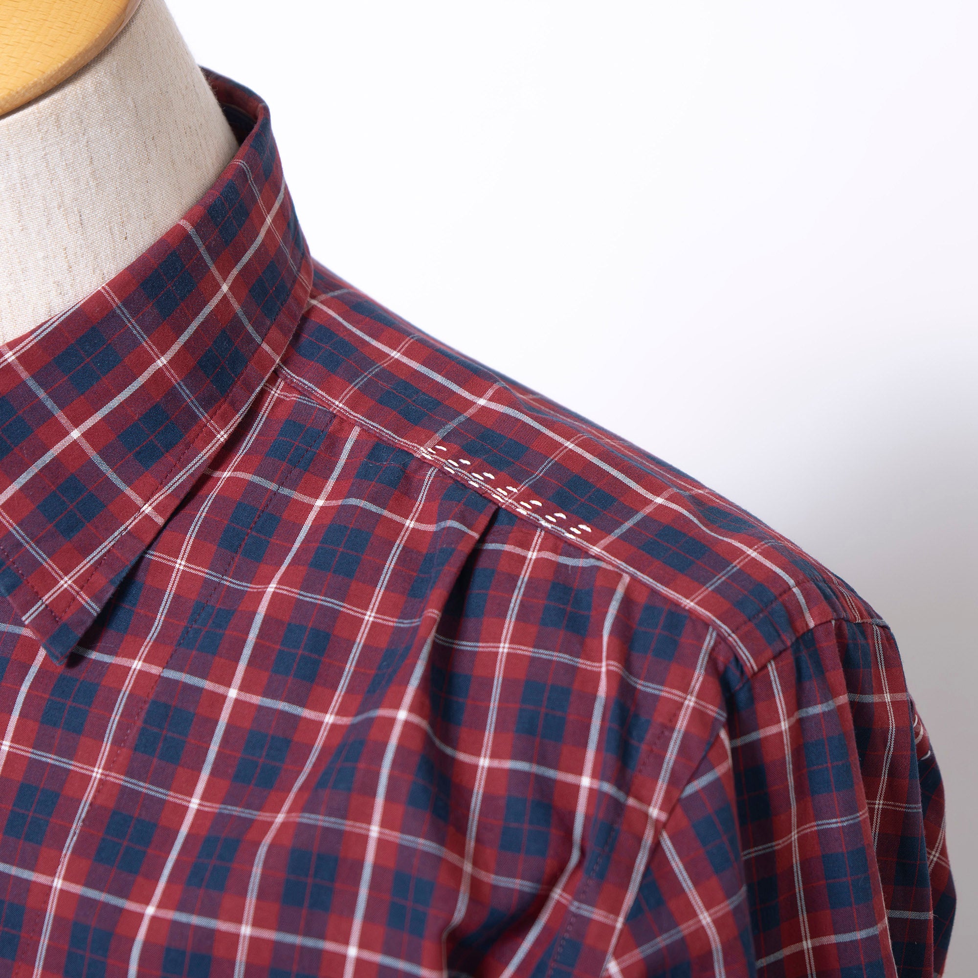 COMME des GARÇONS JUNYA WATANABE MAN AD2009 Check Shirt, Long Sleeve, Men's, Size S, Reconstructed Docking