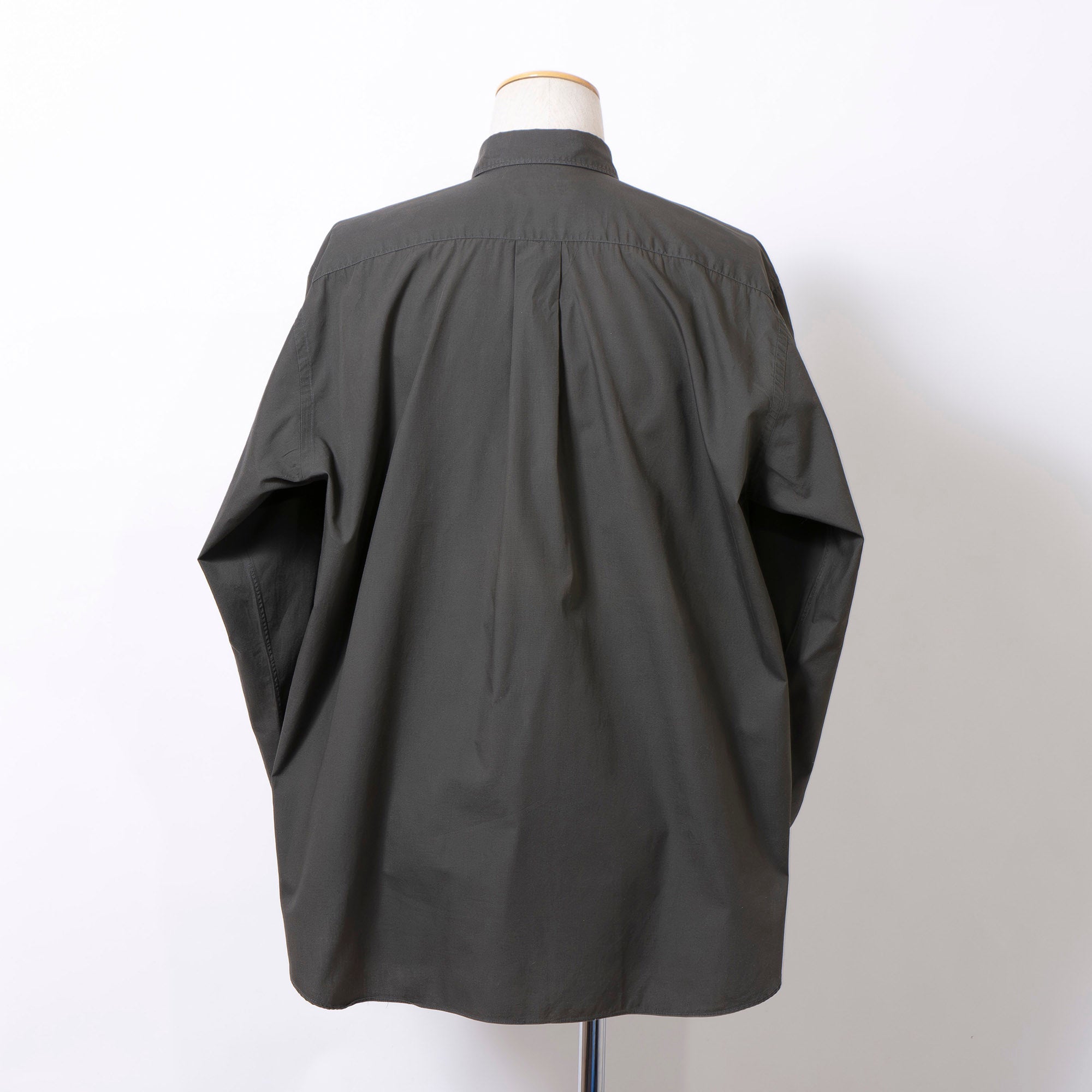 Comme des Garçons HOMME AD1992 Khaki Long Sleeve Shirt, Wide Fit, by Tanaka Homme, Men's Cotton Broadcloth
