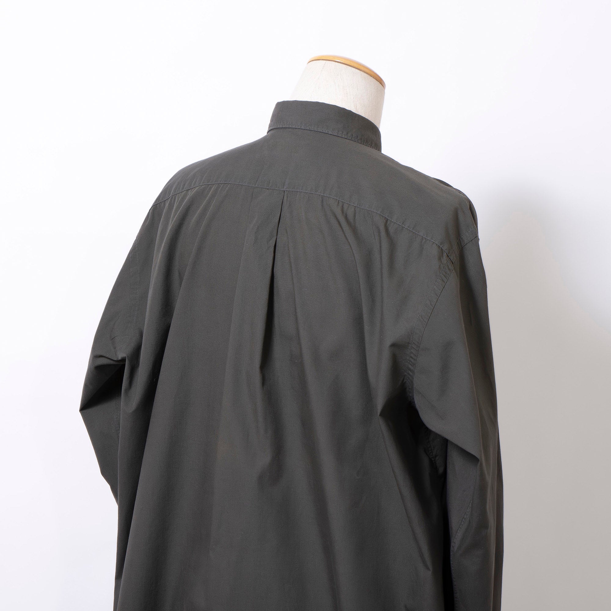 Comme des Garçons HOMME AD1992 Khaki Long Sleeve Shirt, Wide Fit, by Tanaka Homme, Men's Cotton Broadcloth