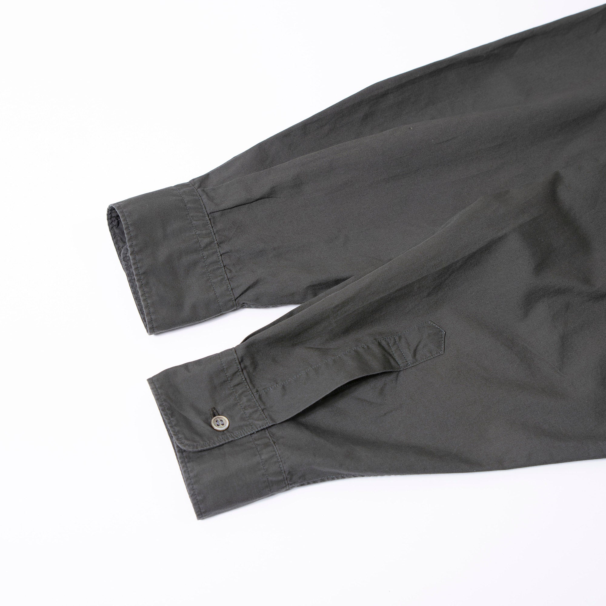 Comme des Garçons HOMME AD1992 Khaki Long Sleeve Shirt, Wide Fit, by Tanaka Homme, Men's Cotton Broadcloth