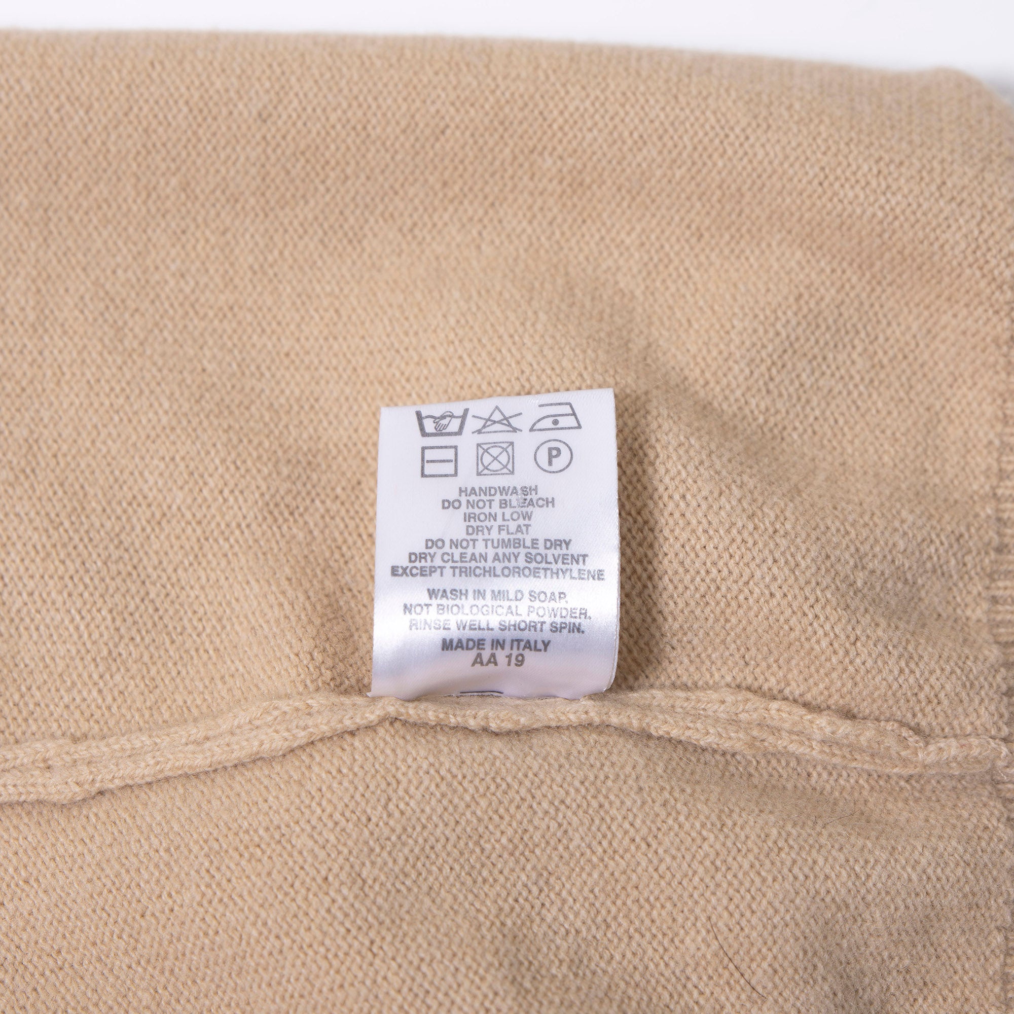 Burberry London Knit Cardigan, 100% Lambswool, Beige with Embroidered Logo, Men's, Size XL, Made in Italy, Oversized