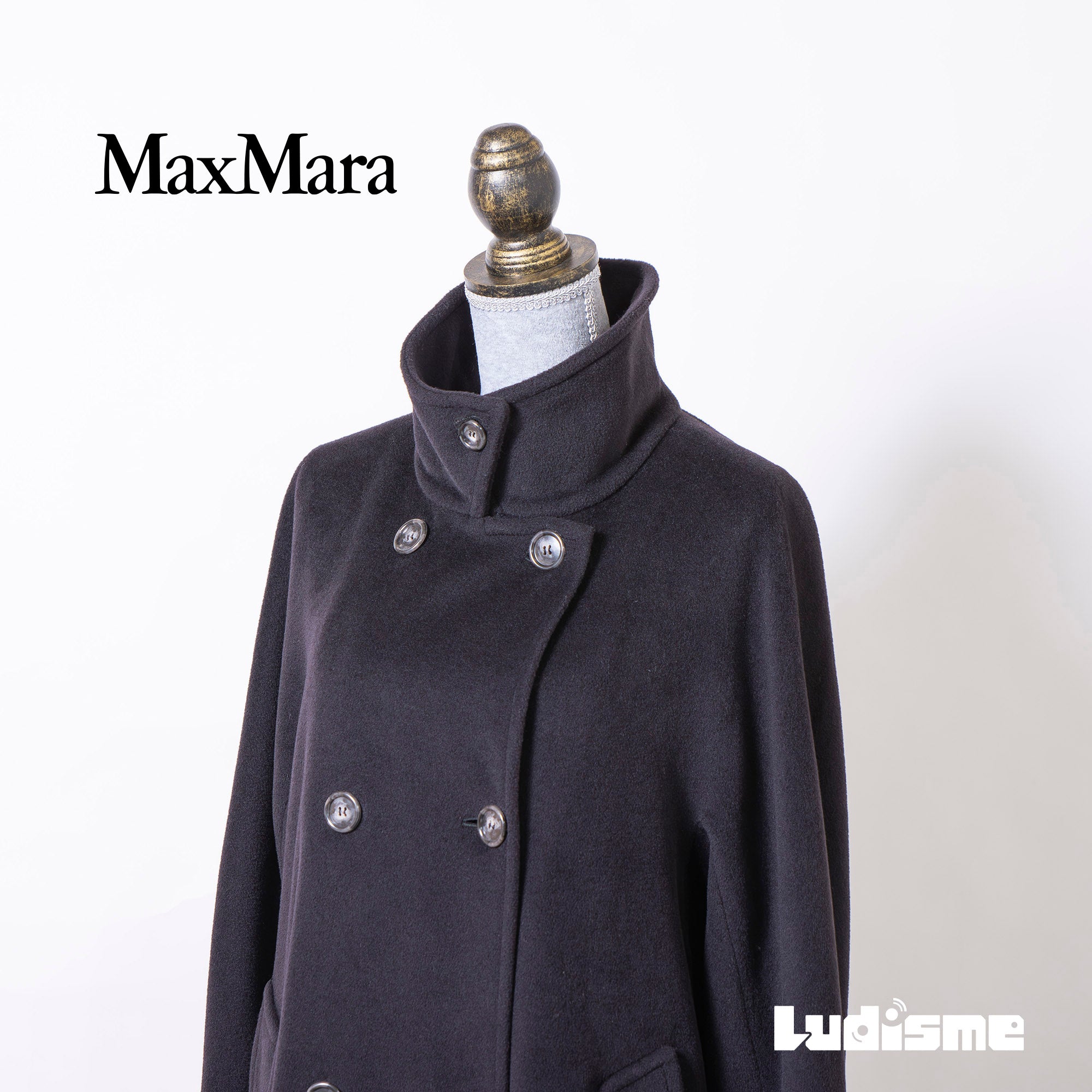 美品♡ マックスマーラ ロングコート ダブル ウール 44 大きいサイズ 黒 楽天市場】エスマックスマーラ S Max Mara ウールコート
